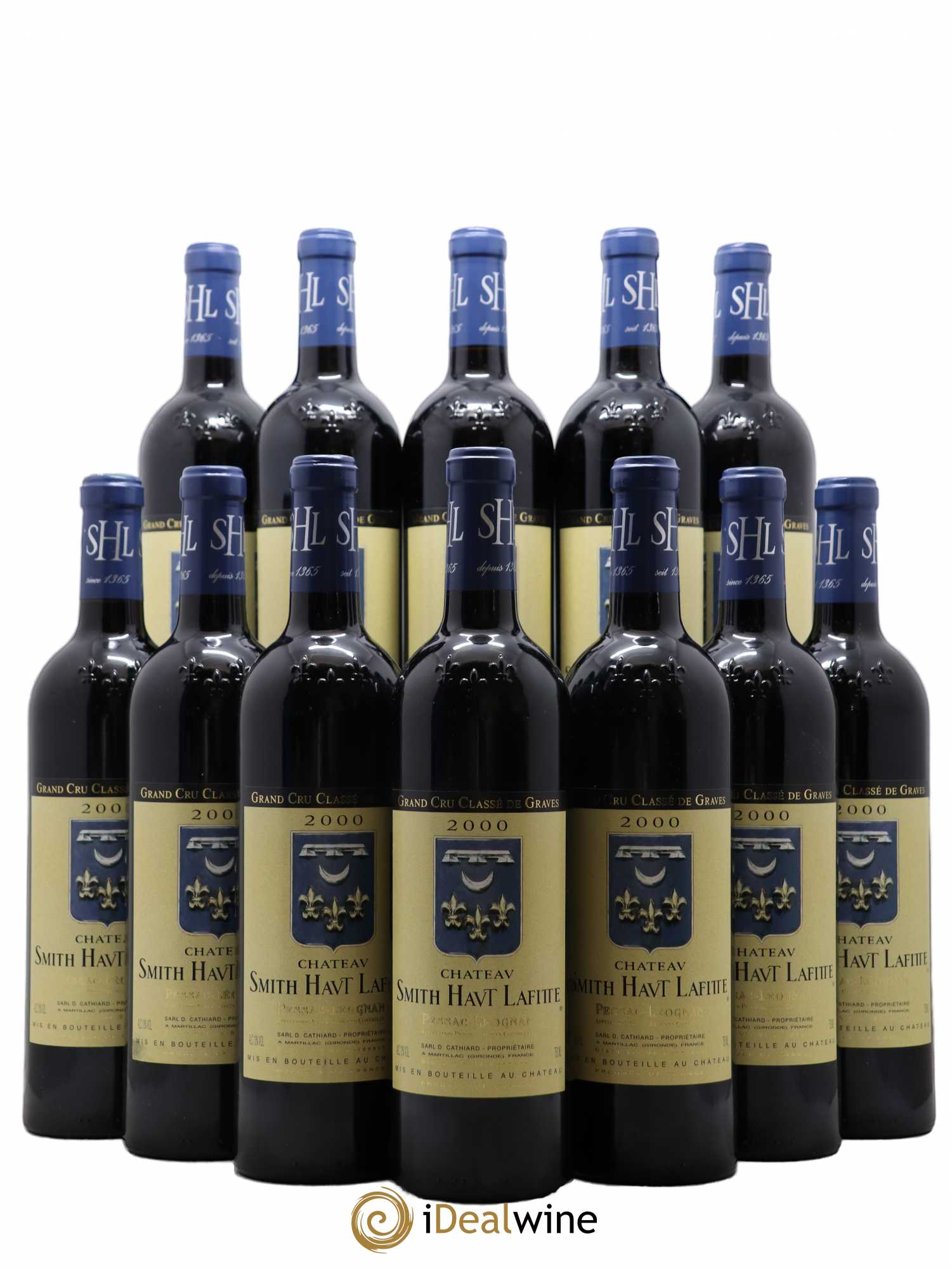 Château Smith Haut Lafitte Cru Classé de Graves 2000 - Lot de 12 bouteilles - 0