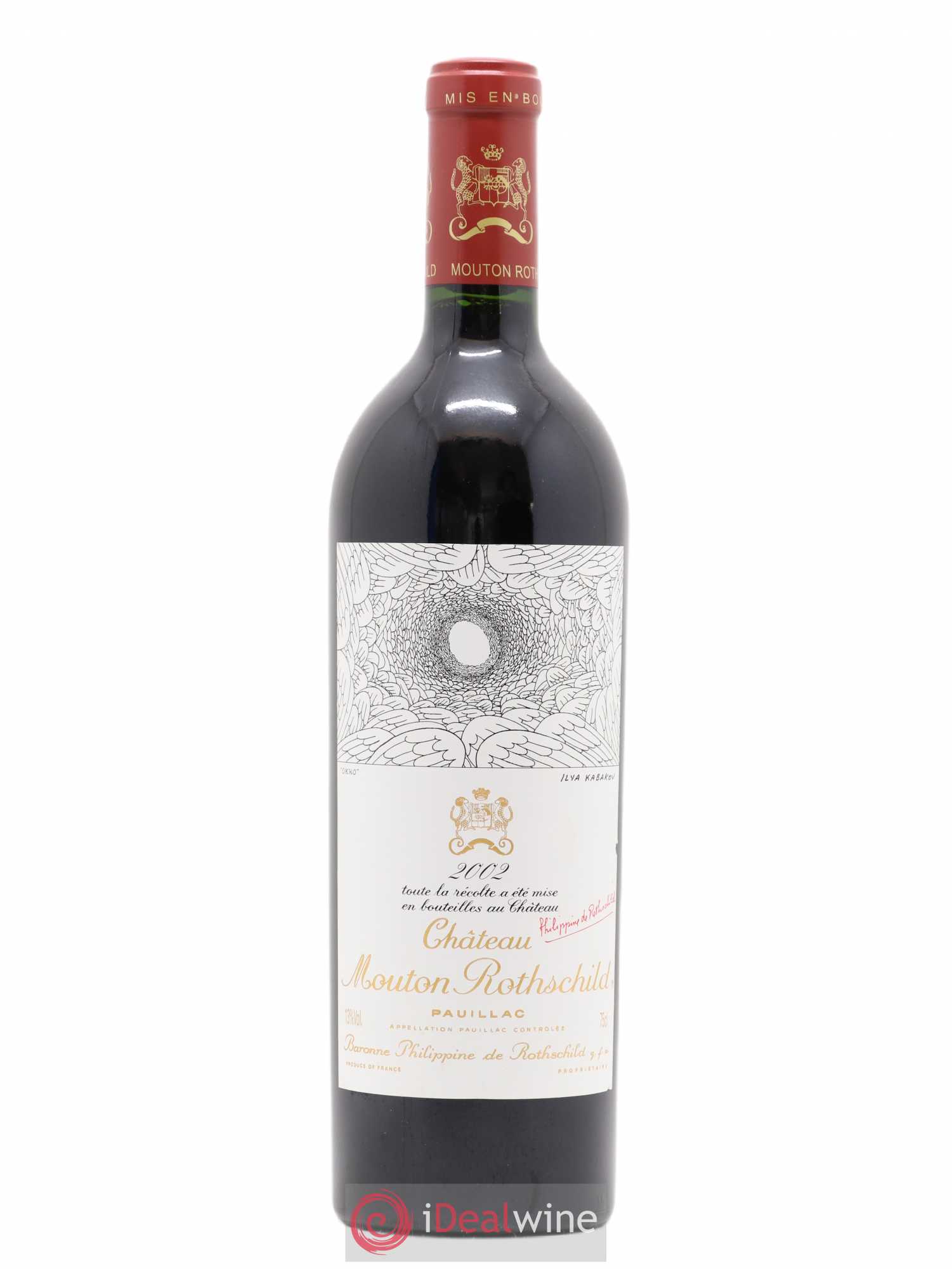 Château Mouton Rothschild 1er Grand Cru Classé 2002 - Lot de 1 bouteille - 0