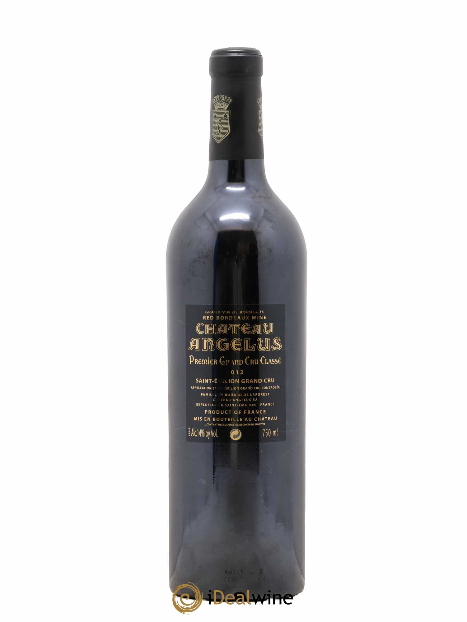 Château Angélus 1er Grand Cru Classé A 2012 - Lot de 1 bouteille - 1