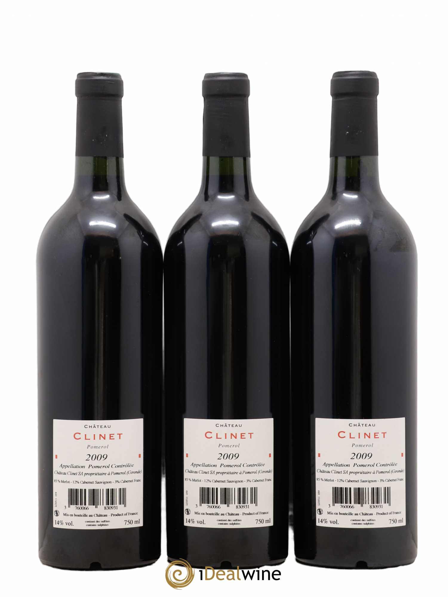 Château Clinet 2009 - Lot de 6 bouteilles - 4