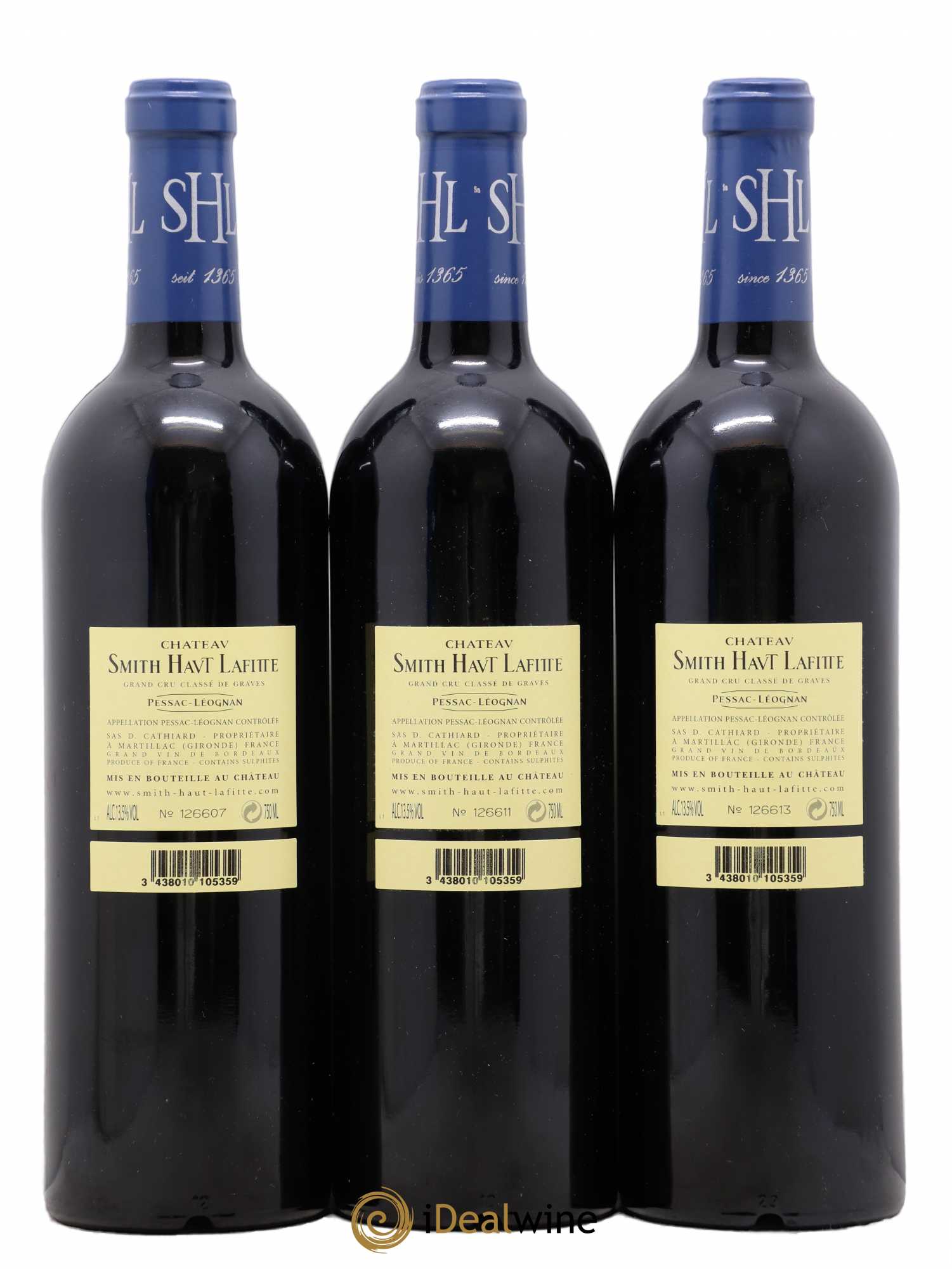 Château Smith Haut Lafitte Cru Classé de Graves 2005 - Lot de 3 bouteilles - 1