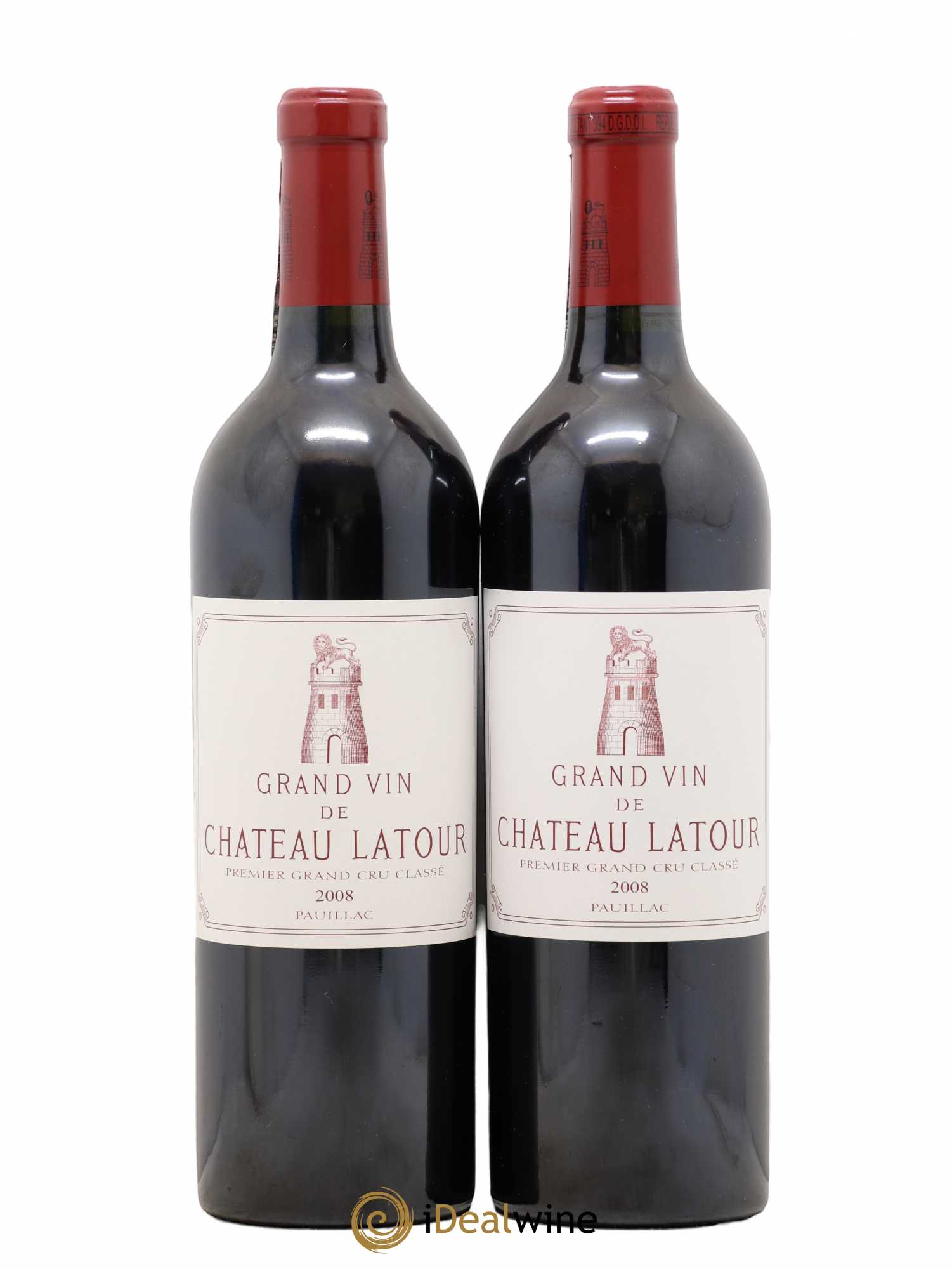 Château Latour 1er Grand Cru Classé 2008 - Lot de 2 bouteilles - 0