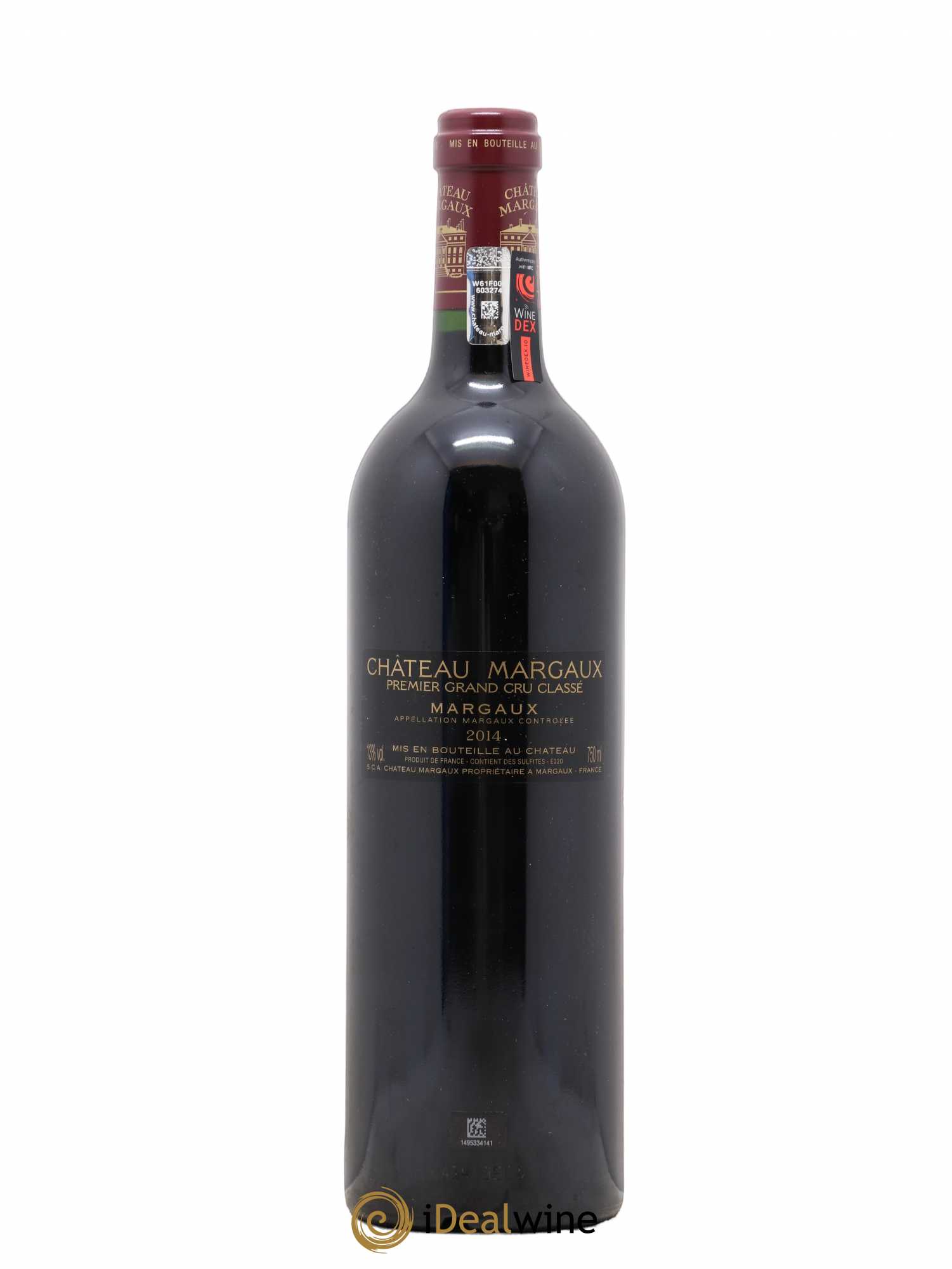 Château Margaux 1er Grand Cru Classé 2014 - Lot de 1 bouteille - 1