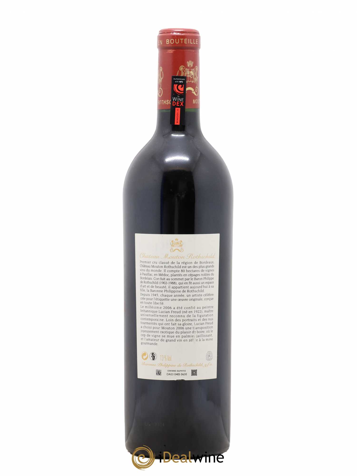 Château Mouton Rothschild 1er Grand Cru Classé 2006 - Lot de 1 bouteille - 1