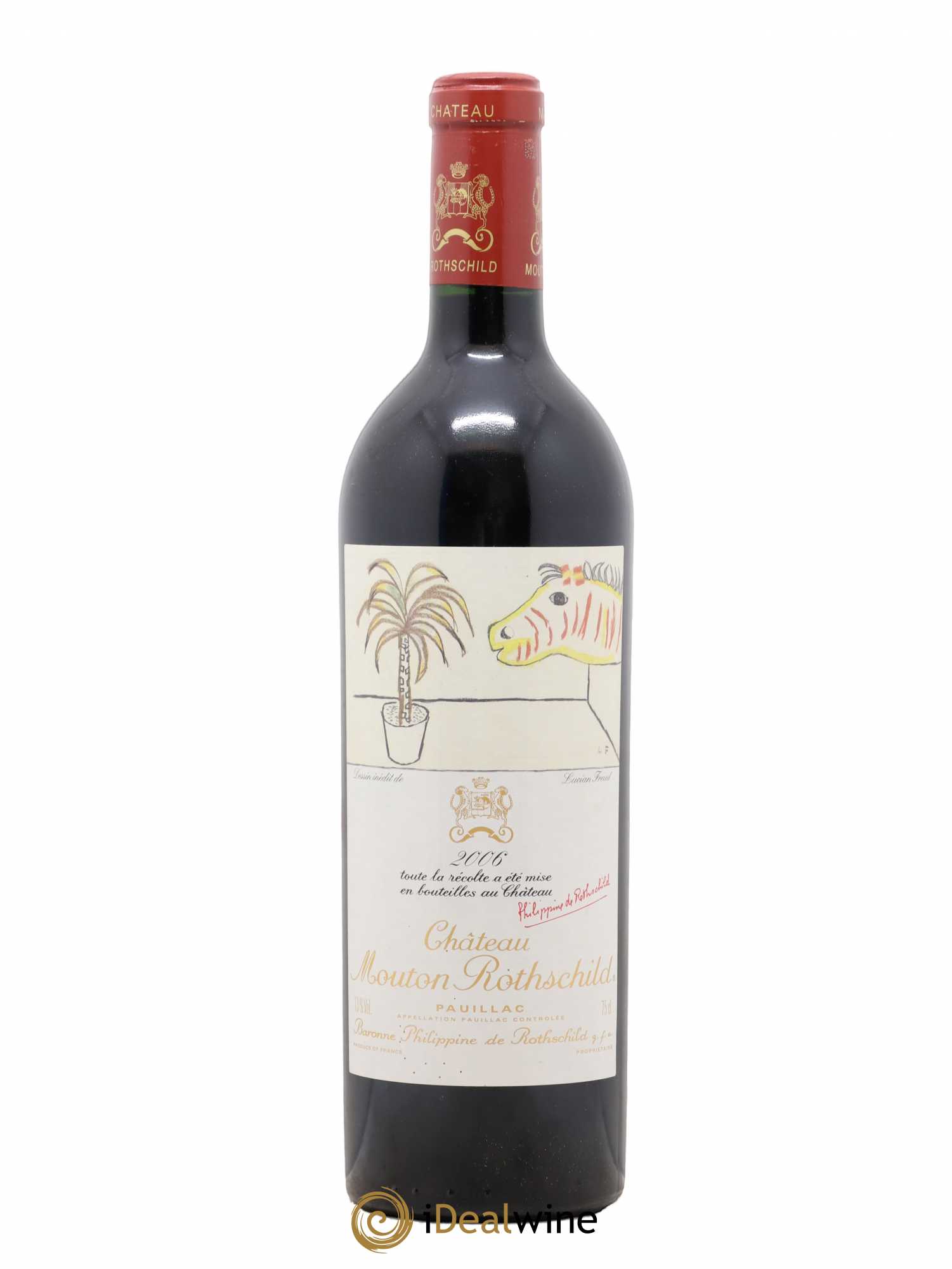 Château Mouton Rothschild 1er Grand Cru Classé 2006 - Lot de 1 bouteille - 0