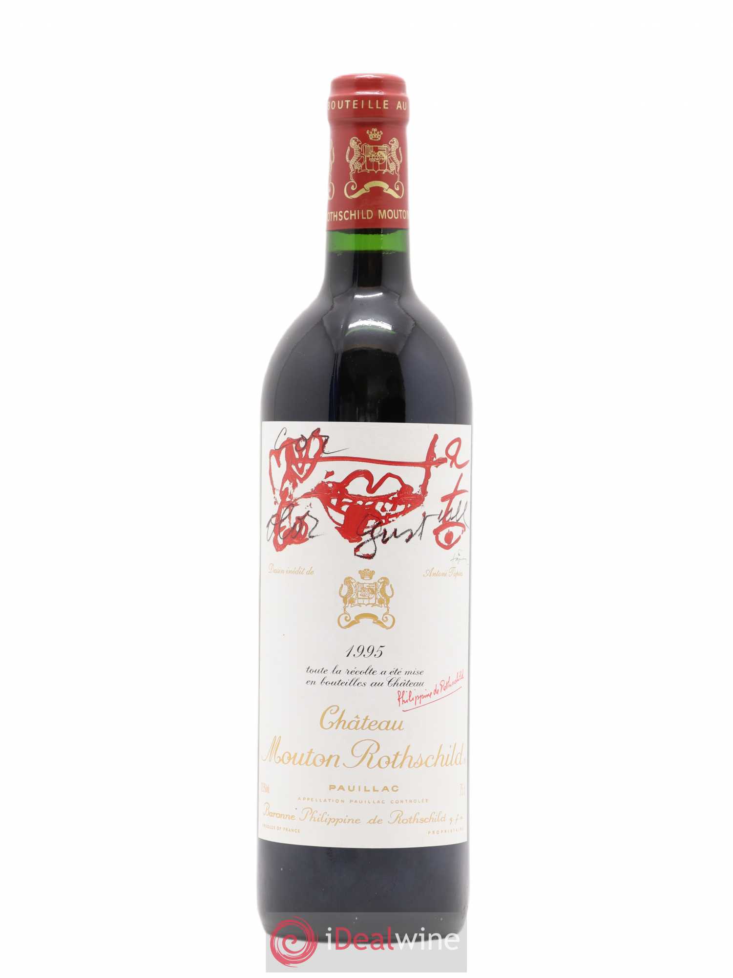 Château Mouton Rothschild 1er Grand Cru Classé 1995 - Lot de 1 bouteille - 0