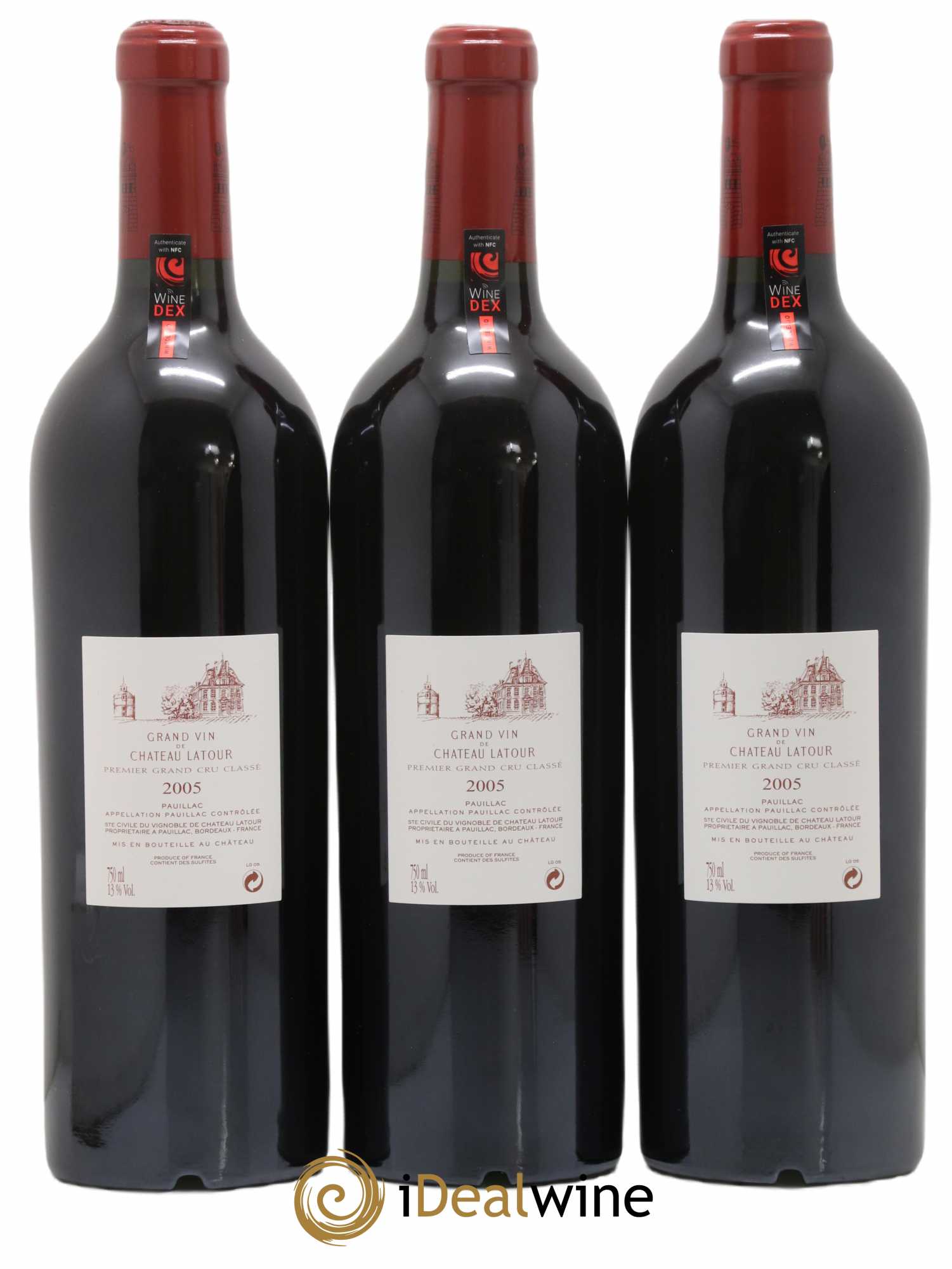 Château Latour 1er Grand Cru Classé (sans prix de réserve) 2005 - Lot de 3 bouteilles - 1
