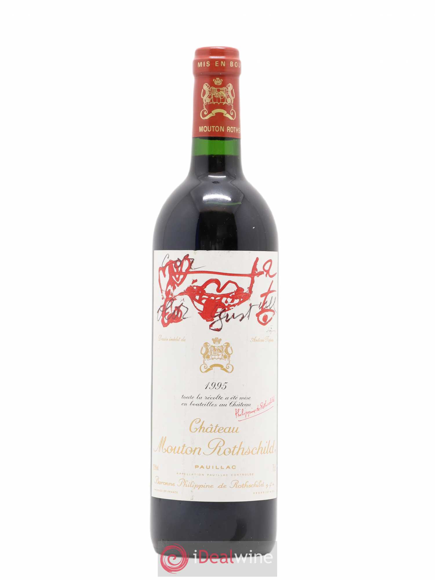 Château Mouton Rothschild 1er Grand Cru Classé 1995 - Lot de 1 bouteille - 0