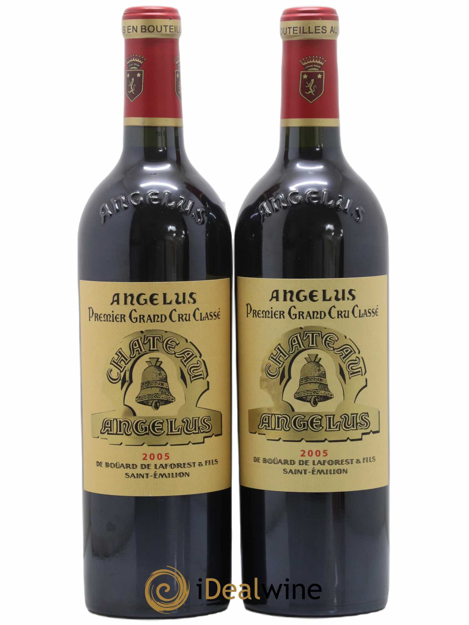Château Angélus 1er Grand Cru Classé A 2005 - Lot de 2 bouteilles - 0