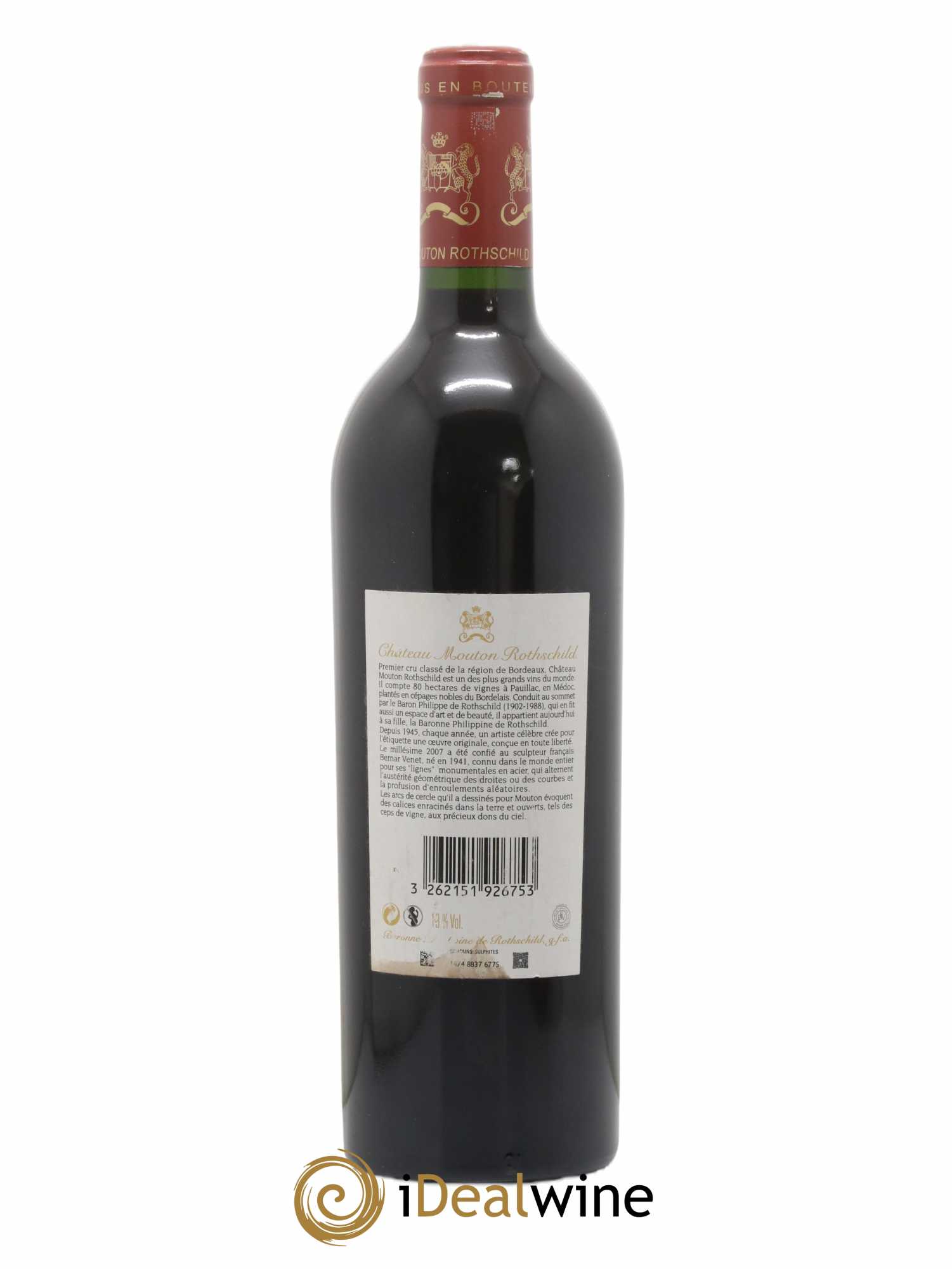 Château Mouton Rothschild 1er Grand Cru Classé 2007 - Lot of 1 bottle - 1