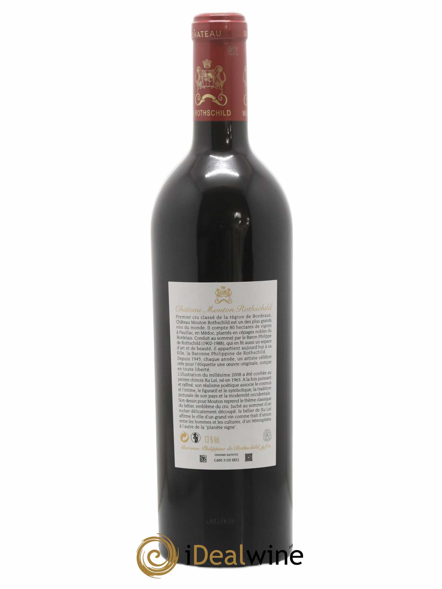 Château Mouton Rothschild 1er Grand Cru Classé 2008 - Lot of 1 bottle - 1