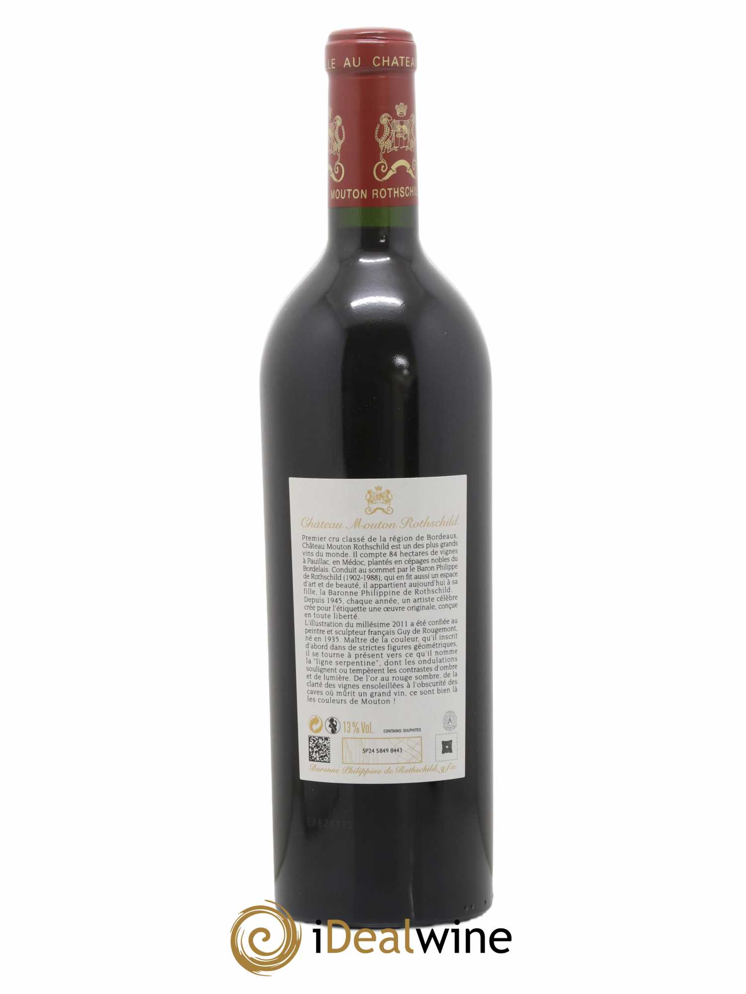 Château Mouton Rothschild 1er Grand Cru Classé 2011 - Lot of 1 bottle - 1