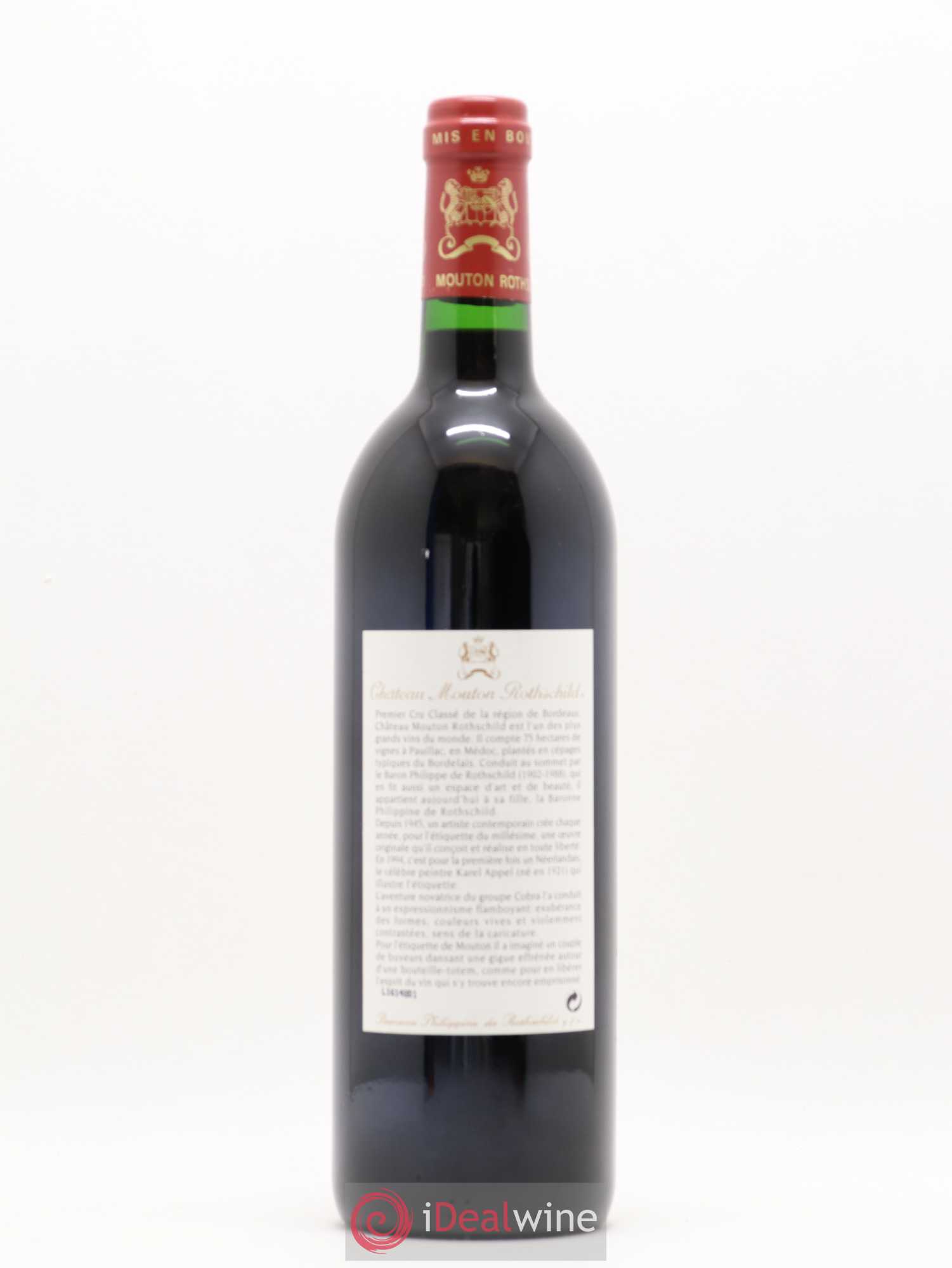 Château Mouton Rothschild 1er Grand Cru Classé 1994 - Lot de 1 bouteille - 1