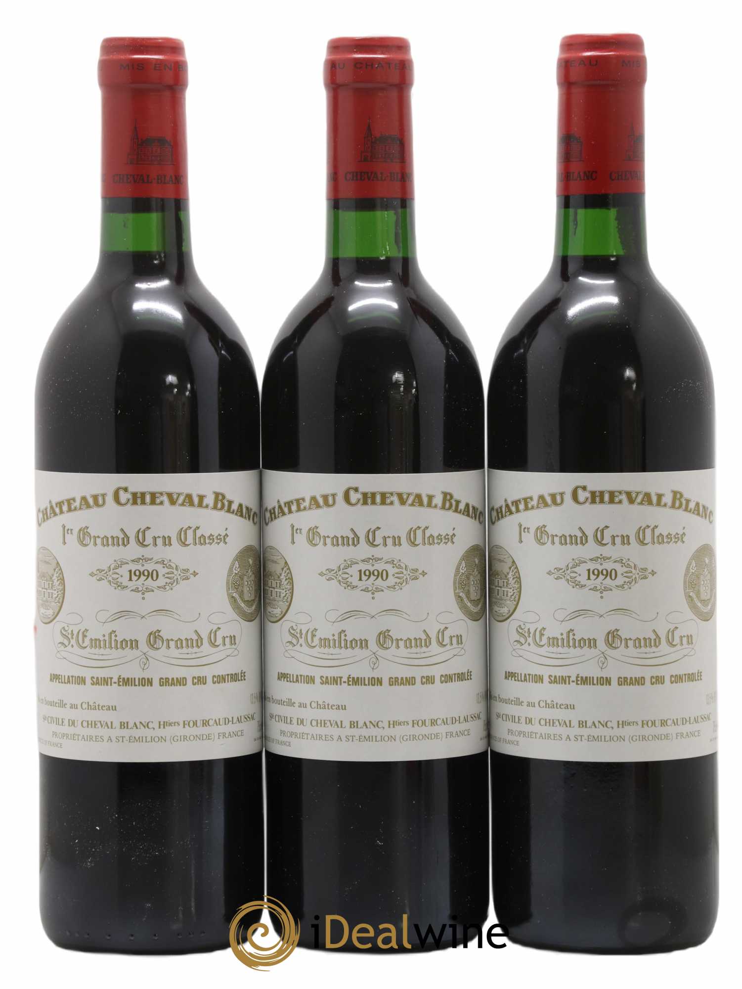 Château Cheval Blanc 1er Grand Cru Classé A 1990 - Lot de 6 bouteilles - 1