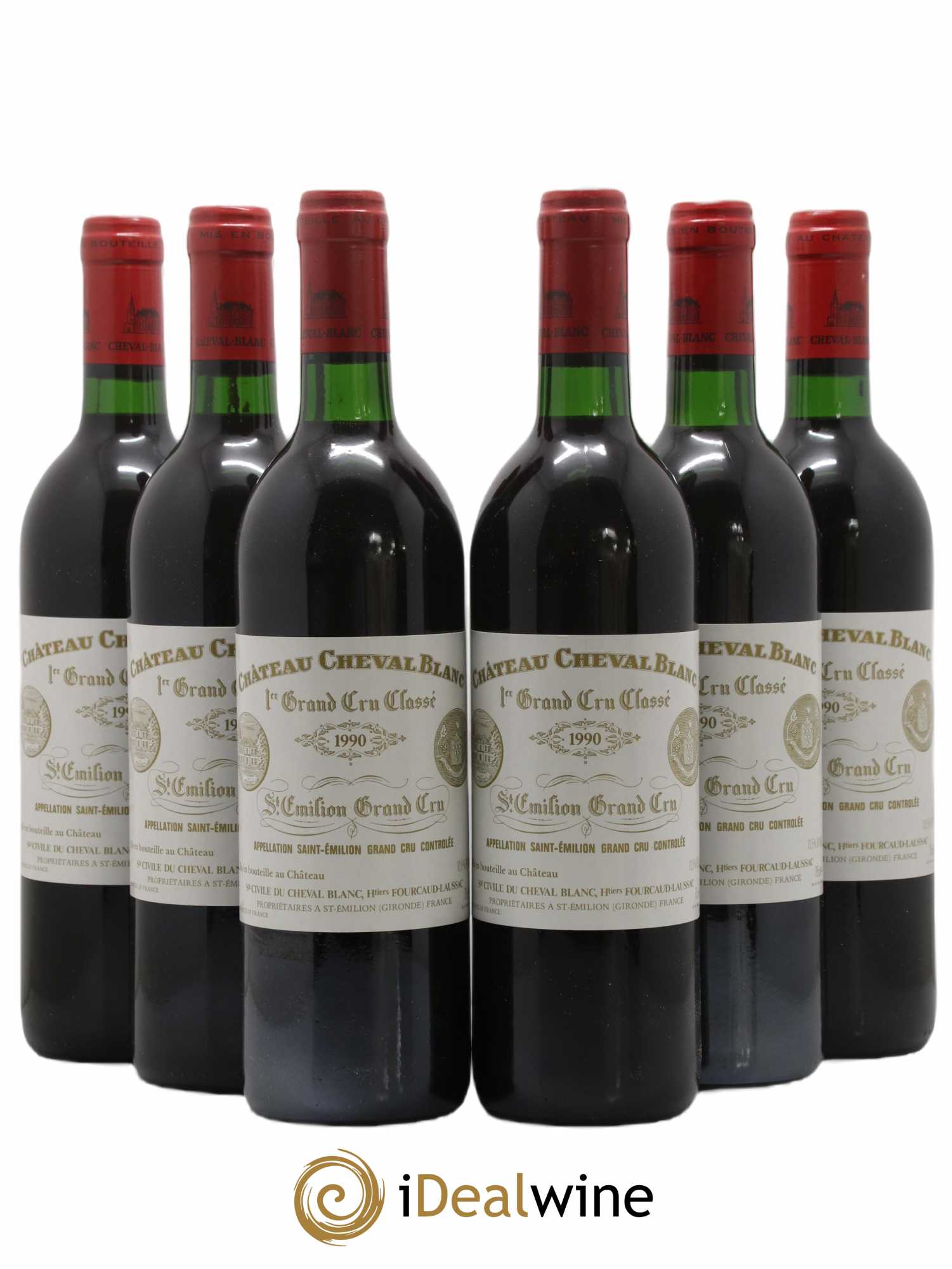 Château Cheval Blanc 1er Grand Cru Classé A 1990 - Lot de 6 bouteilles - 0