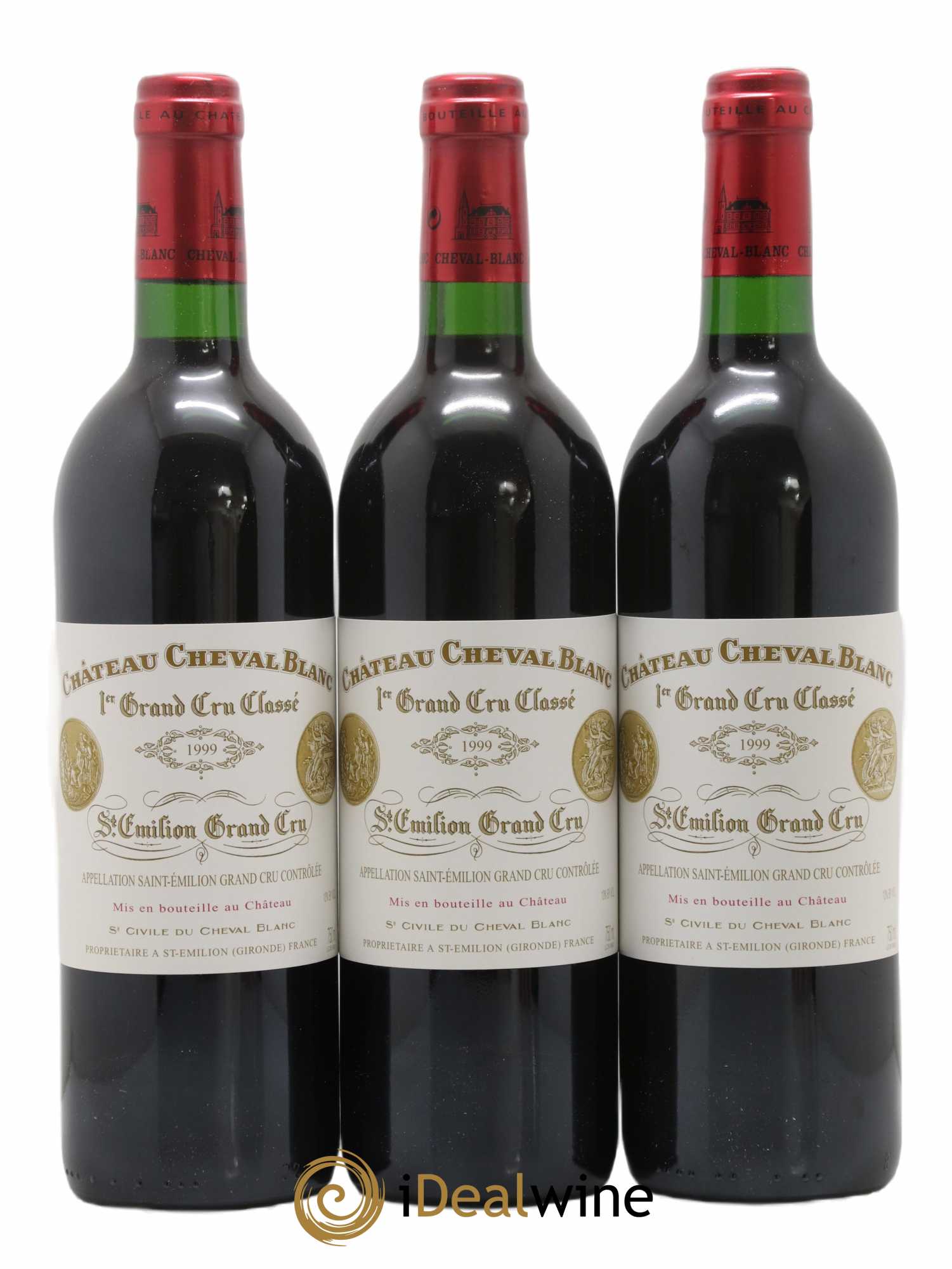 Château Cheval Blanc 1er Grand Cru Classé A 1999 - Lot de 6 bouteilles - 1