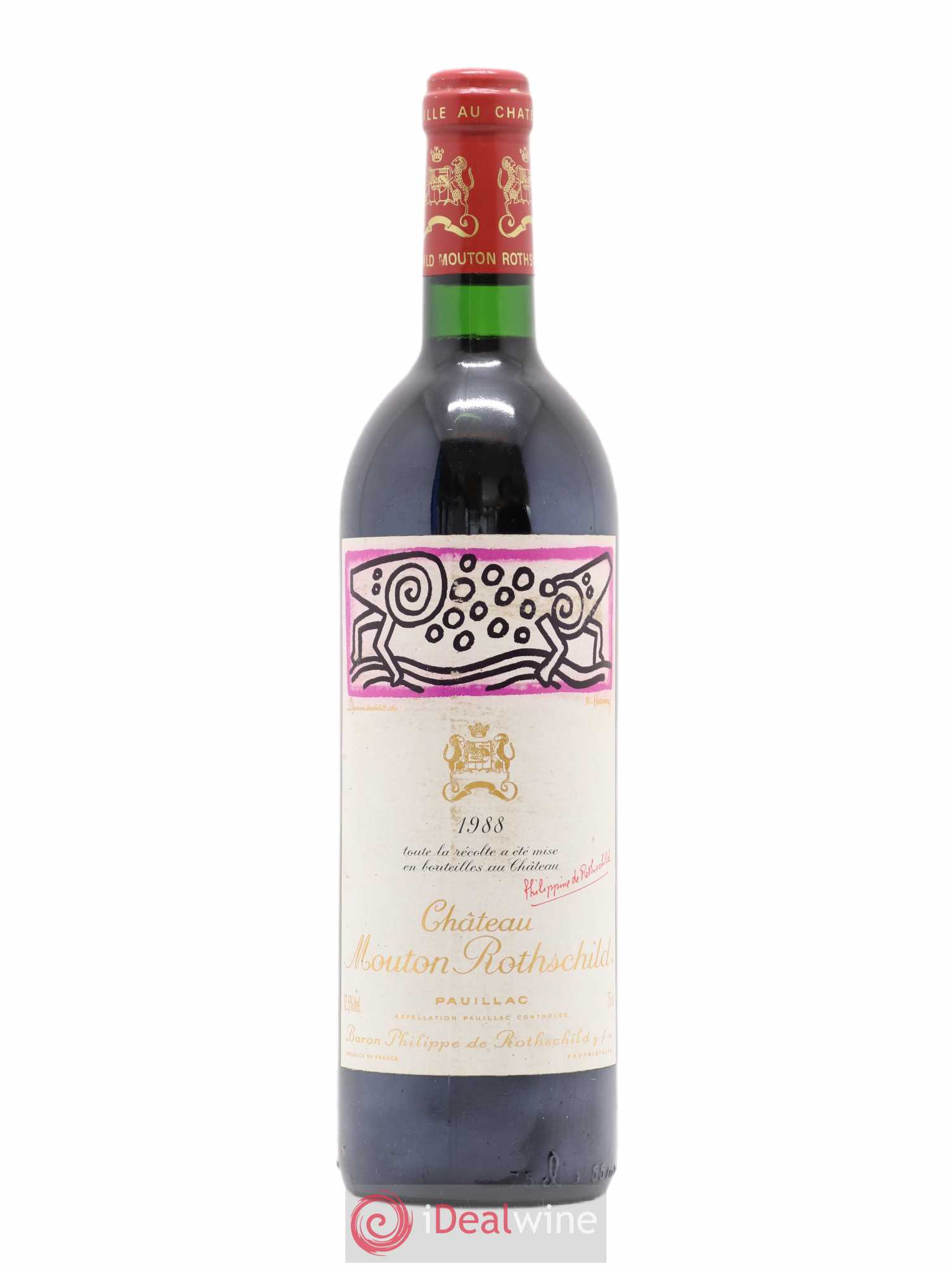Château Mouton Rothschild 1er Grand Cru Classé 1988 - Lot de 1 bouteille - 0