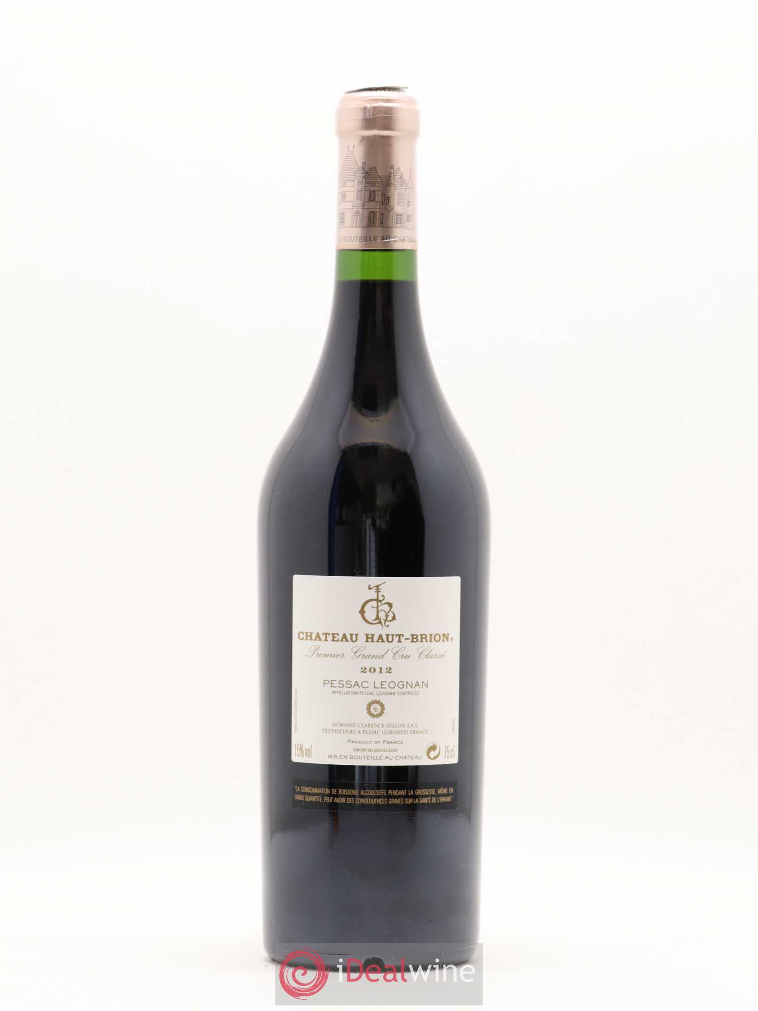 Château Haut Brion 1er Grand Cru Classé 2012 - Lot de 1 bouteille - 1