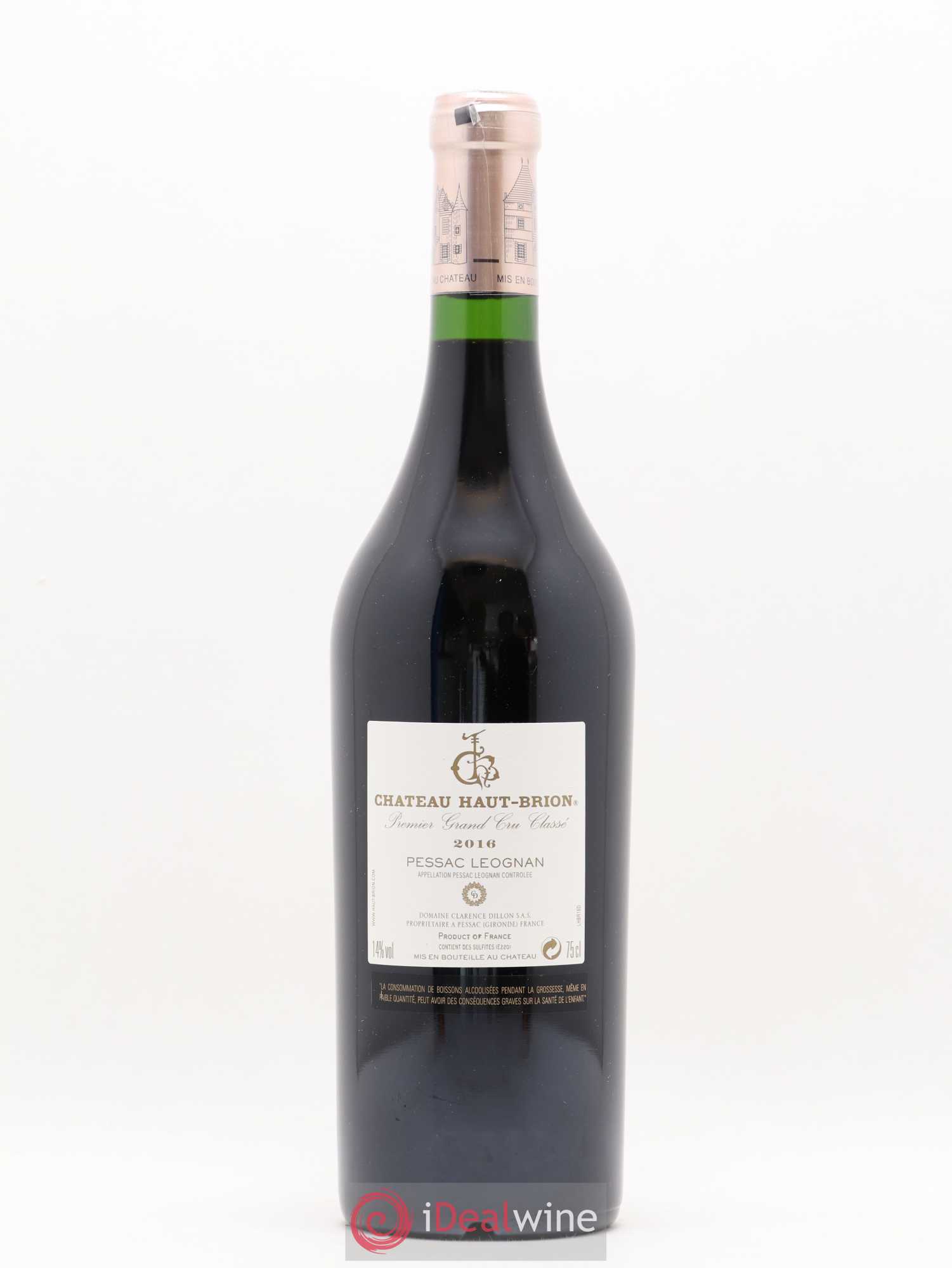 Château Haut Brion 1er Grand Cru Classé 2016 - Lot de 1 bouteille - 1