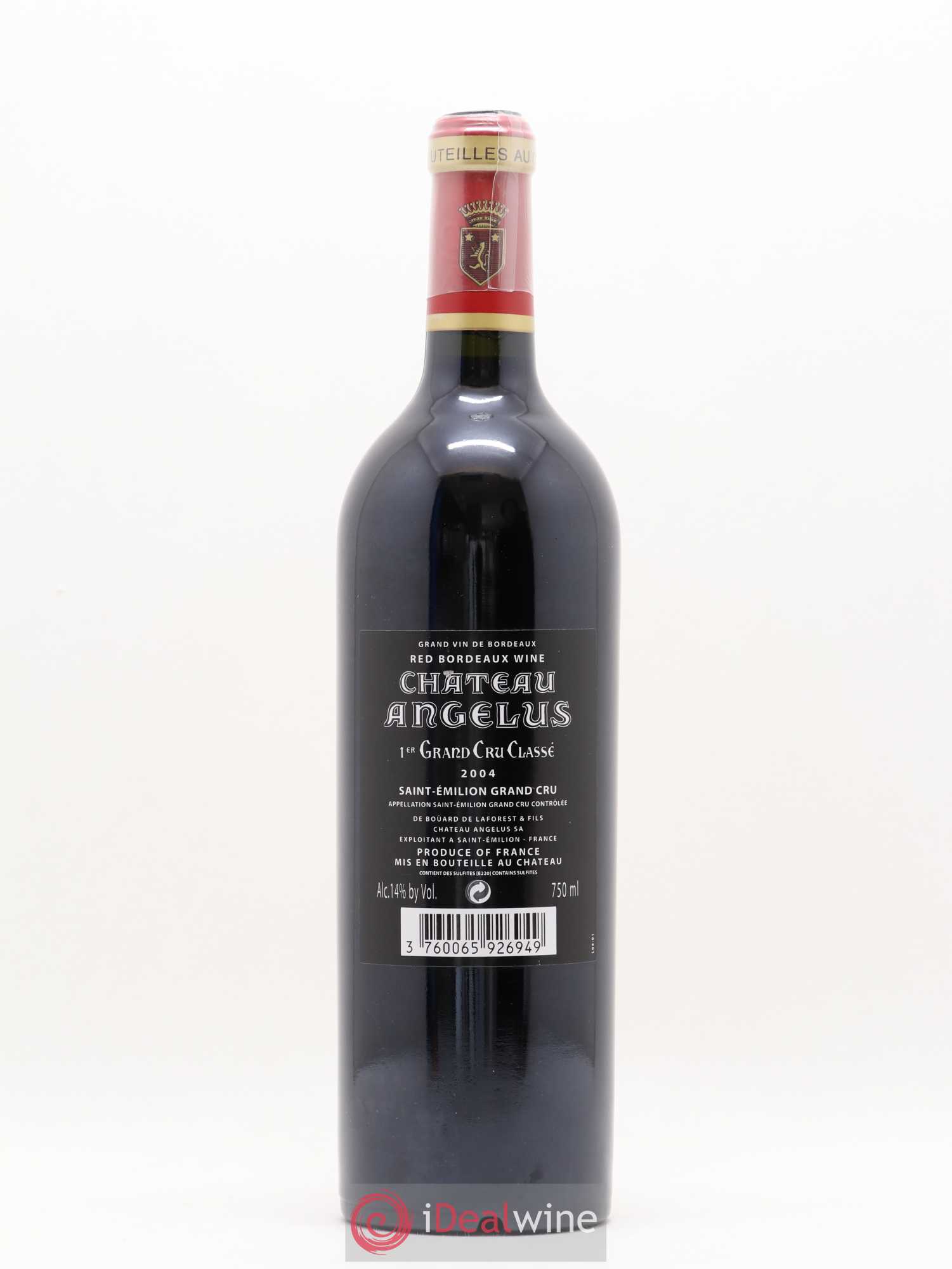 Château Angélus 1er Grand Cru Classé A 2004 - Lot de 1 bouteille - 1