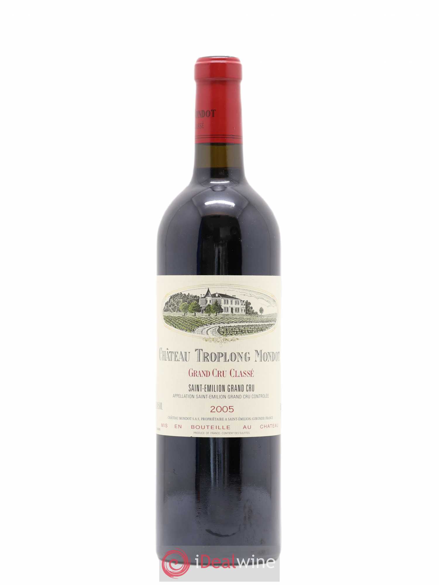 Château Troplong Mondot 1er Grand Cru Classé B 2005 - Lot de 1 bouteille - 0