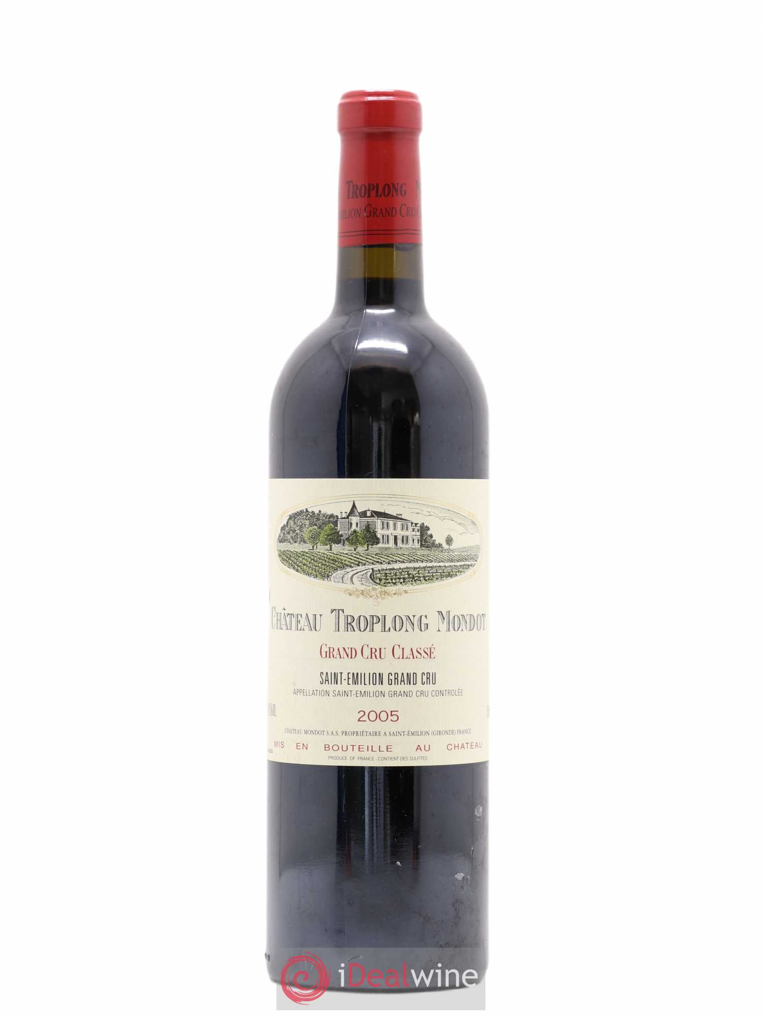Château Troplong Mondot 1er Grand Cru Classé B 2005 - Lot de 1 bouteille - 0