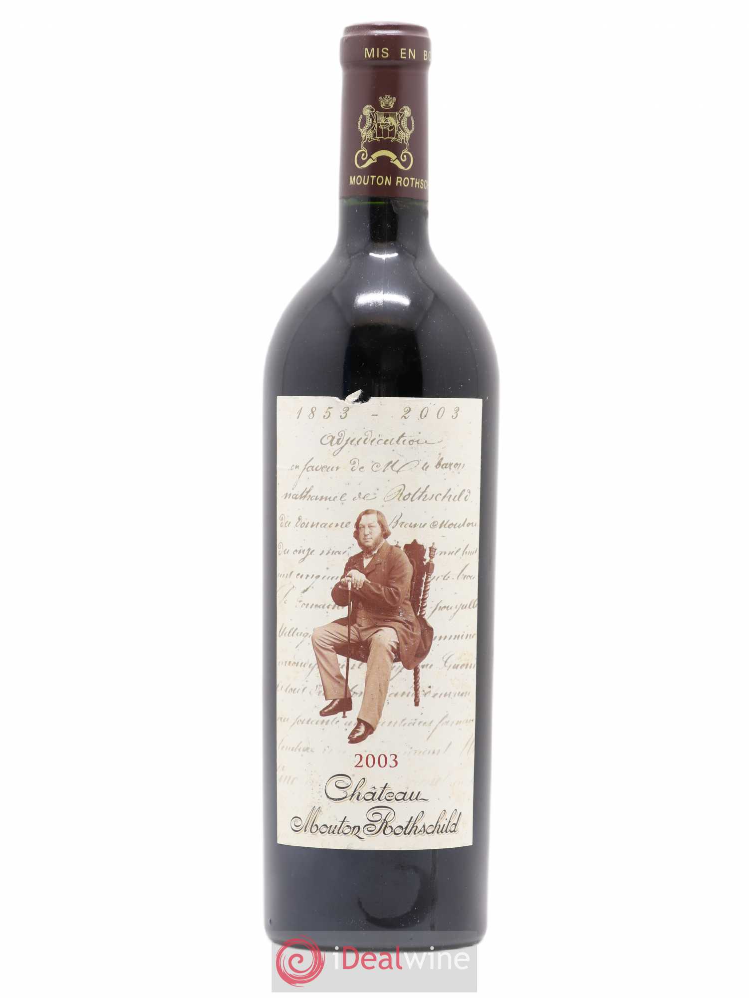 Château Mouton Rothschild 1er Grand Cru Classé 2003 - Lot de 1 bouteille - 0