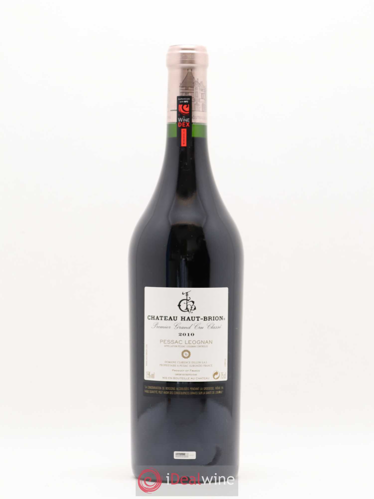 Château Haut Brion 1er Grand Cru Classé 2010 - Lot de 1 bouteille - 1