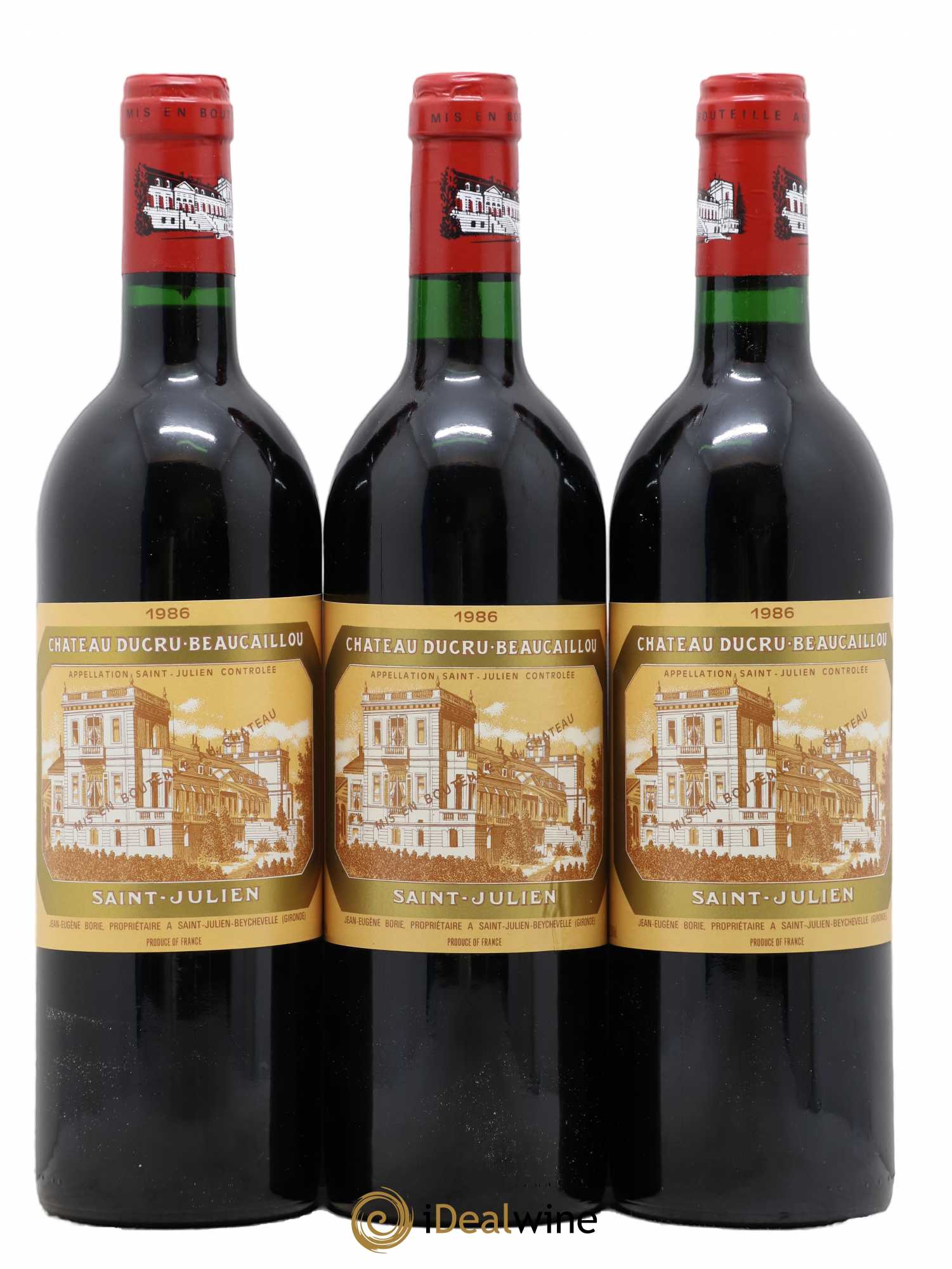 Château Ducru Beaucaillou 2ème Grand Cru Classé 1986 - Lot de 3 bouteilles - 0