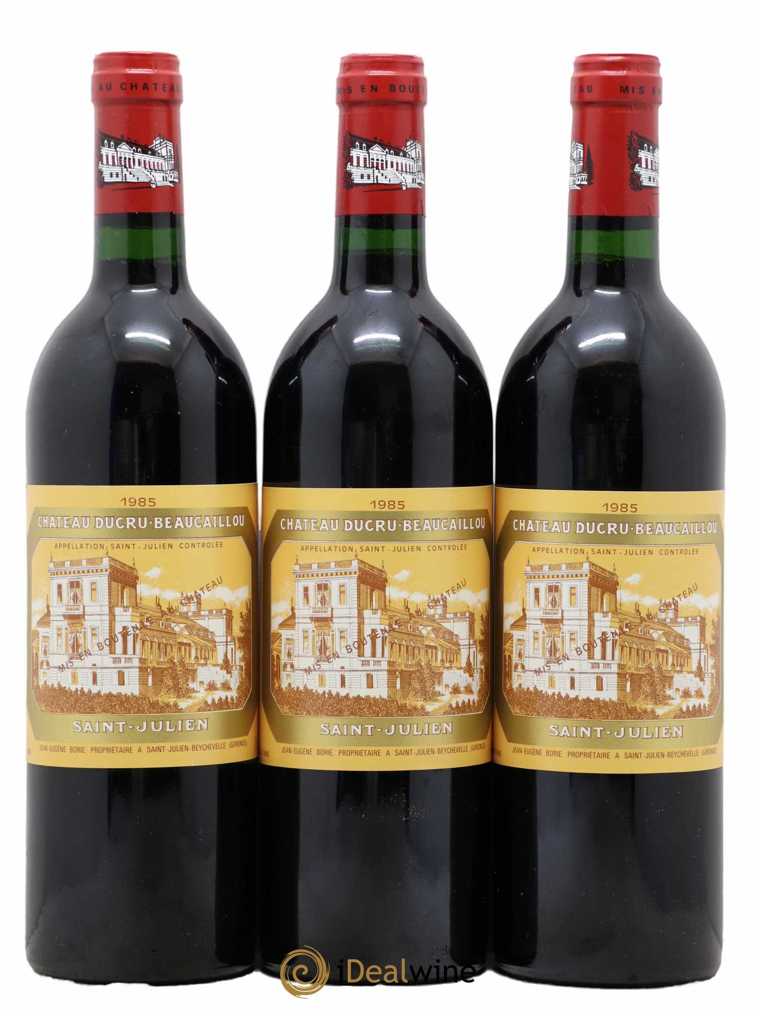 Château Ducru Beaucaillou 2ème Grand Cru Classé 1985 - Lot de 3 bouteilles - 0