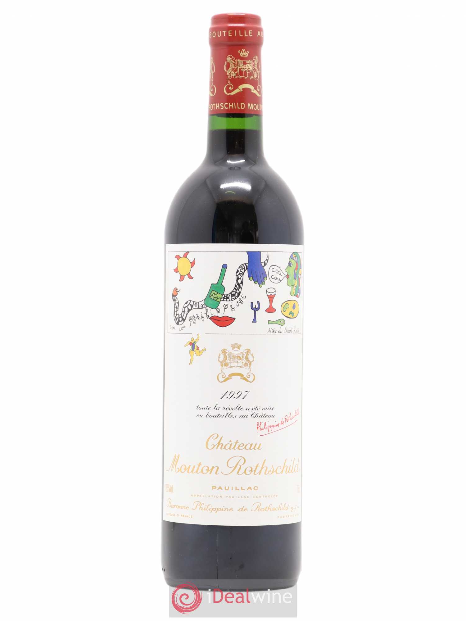 Château Mouton Rothschild 1er Grand Cru Classé 1997 - Lot de 1 bouteille - 0