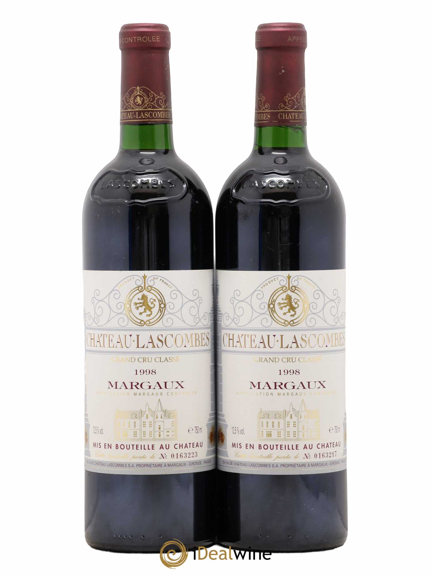 Château Lascombes 2ème Grand Cru Classé 1998 - Lot de 2 bouteilles - 0