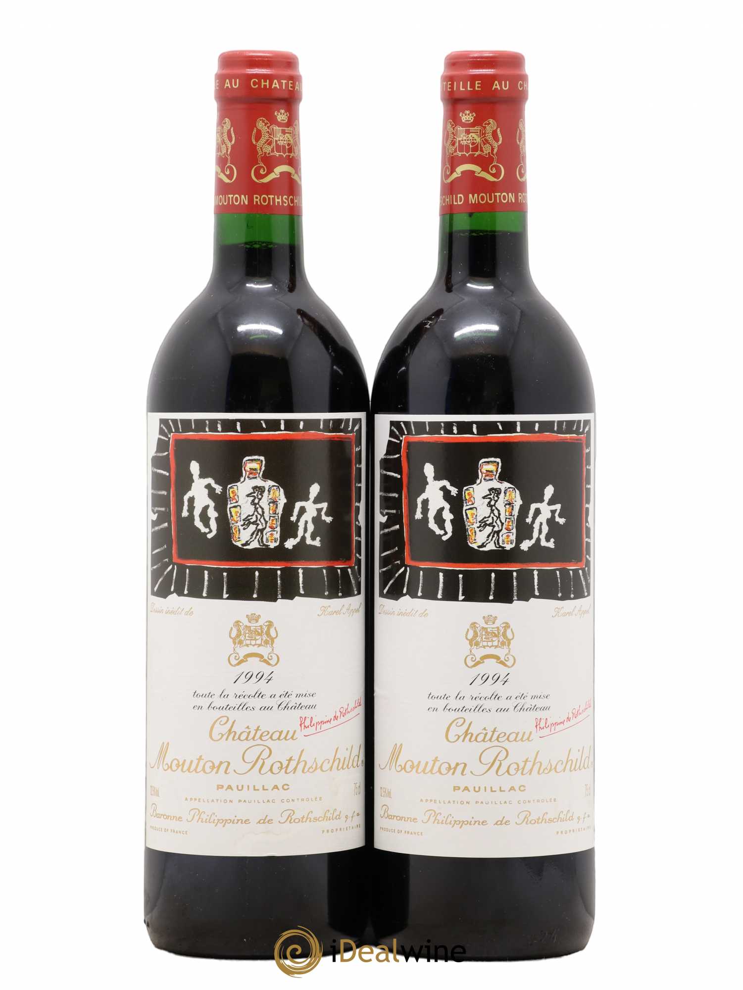 Château Mouton Rothschild 1er Grand Cru Classé 1994 - Lot de 2 bouteilles - 0