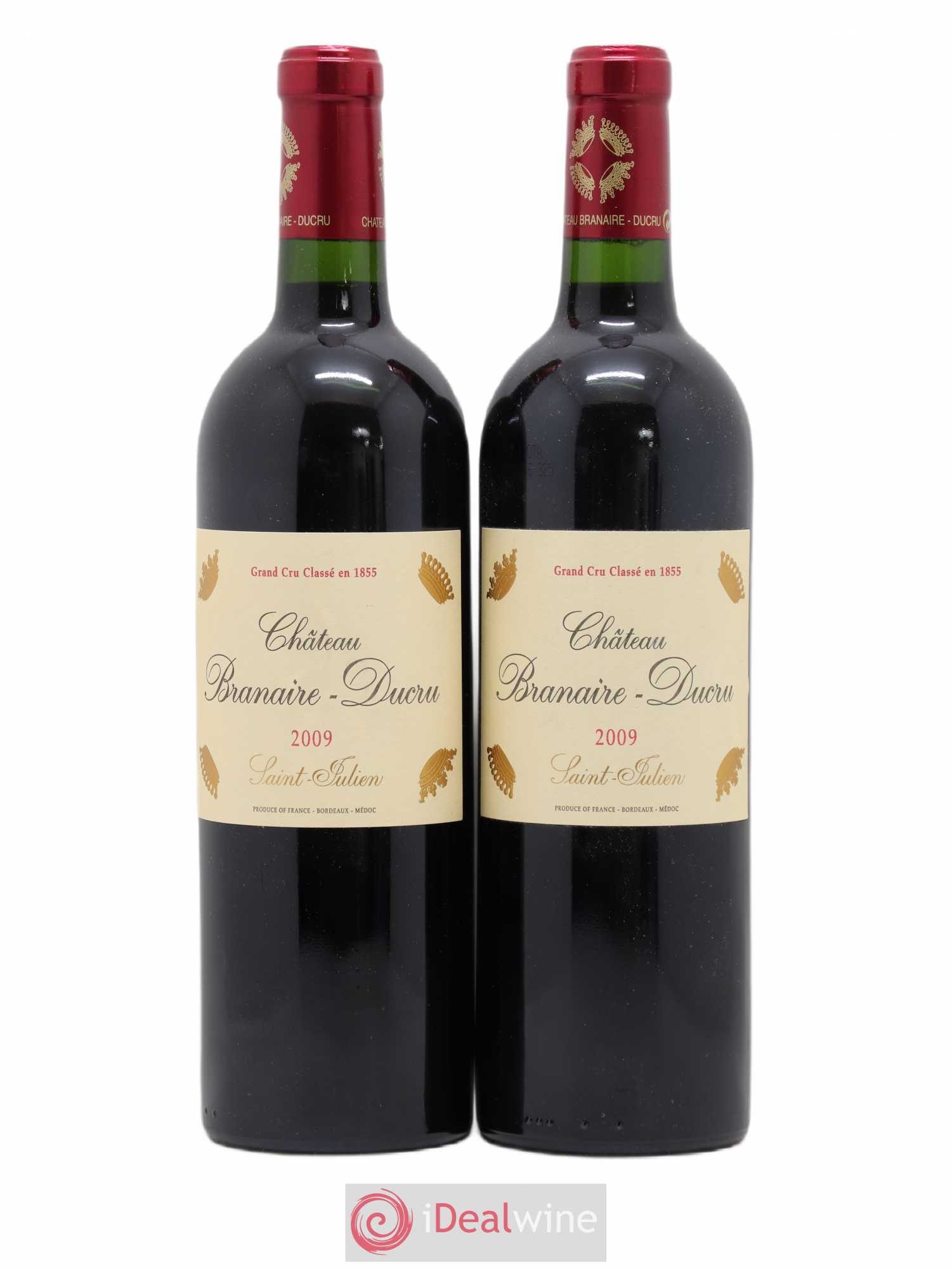 Château Branaire Ducru 4ème Grand Cru Classé 2009 - Lotto di 2 bottiglie - 0
