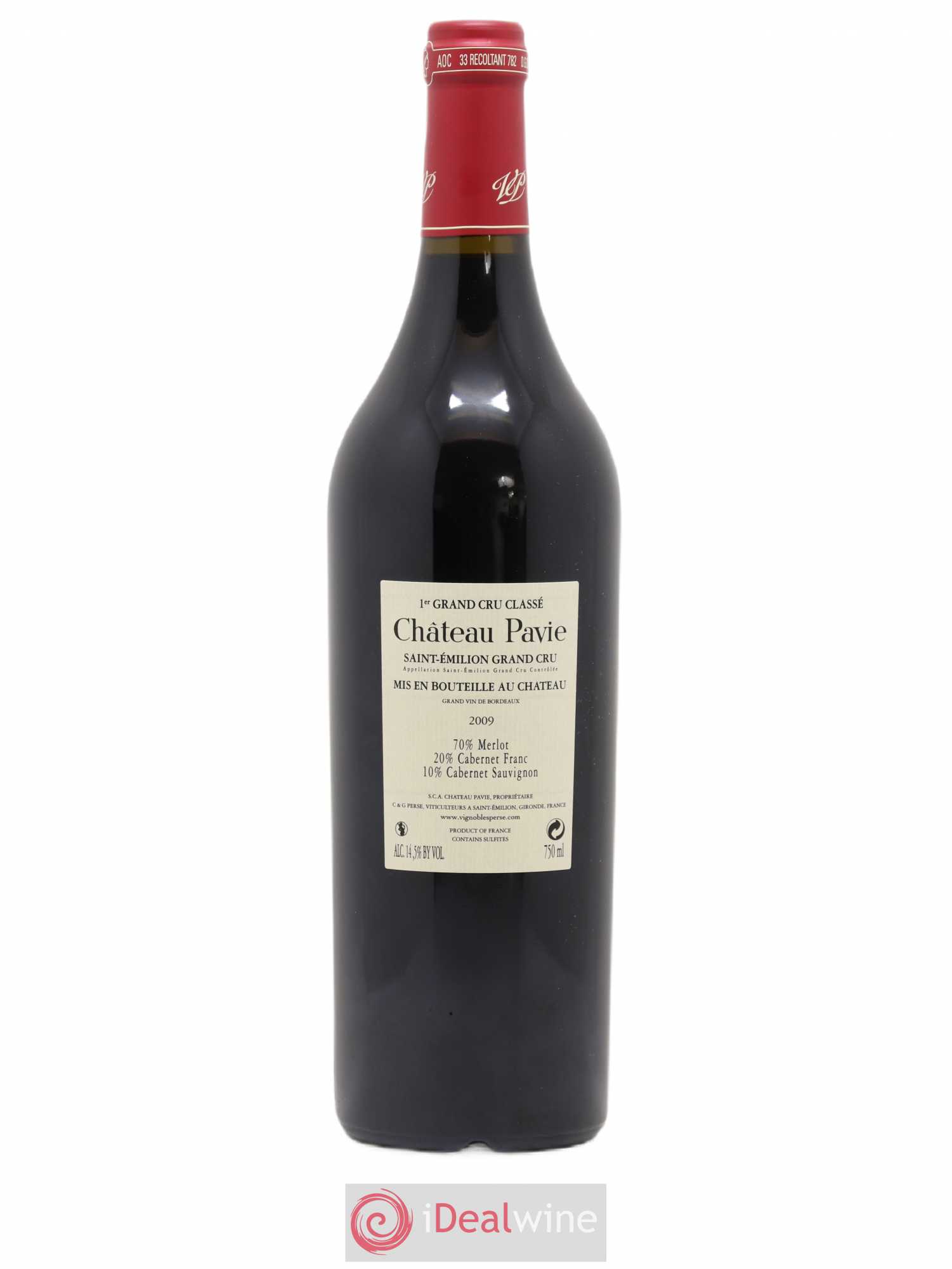 Château Pavie 1er Grand Cru Classé A 2009 - Lot de 1 bouteille - 1