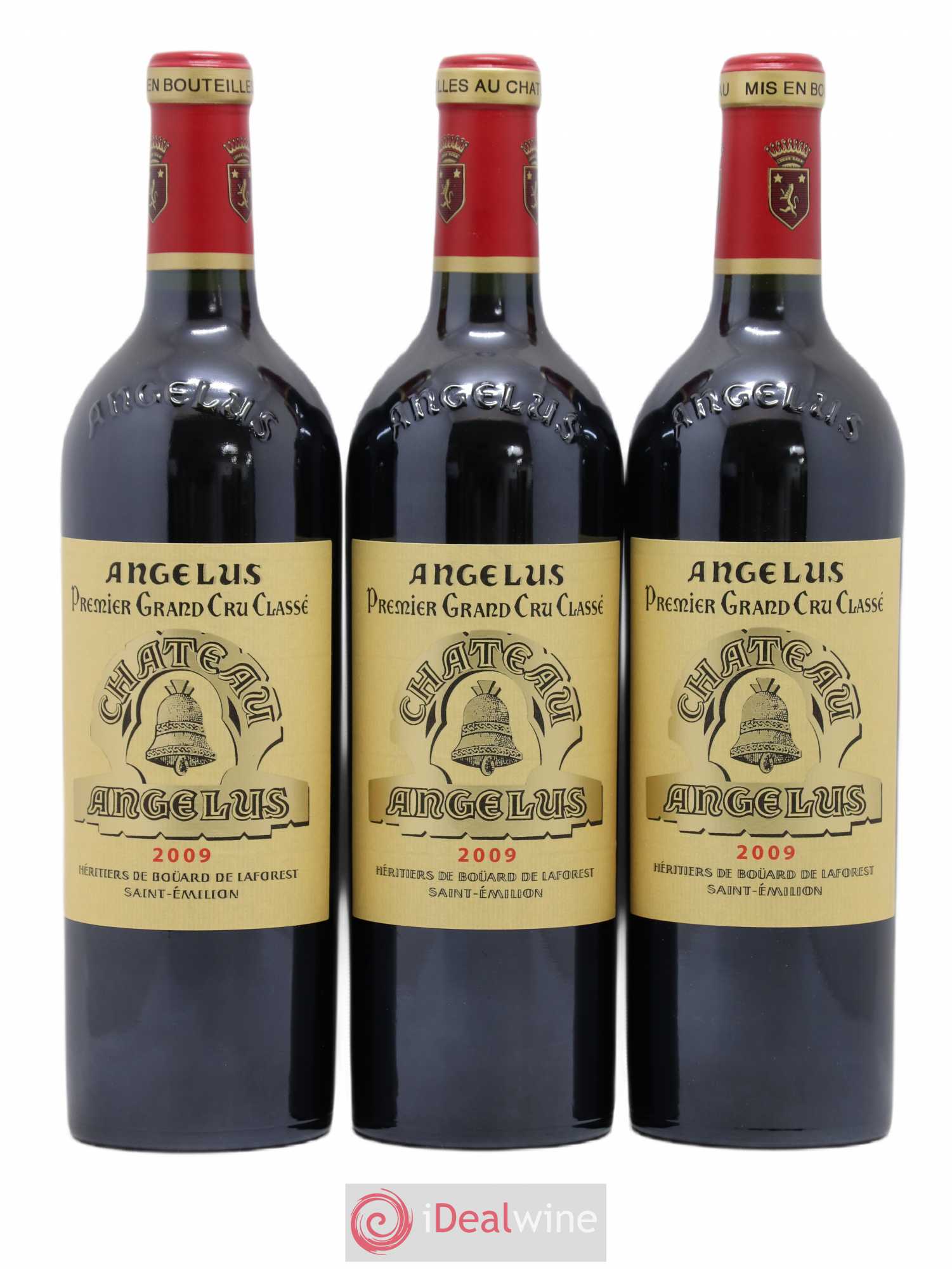 Château Angélus 1er Grand Cru Classé A 2009 - Lot de 3 bouteilles - 0