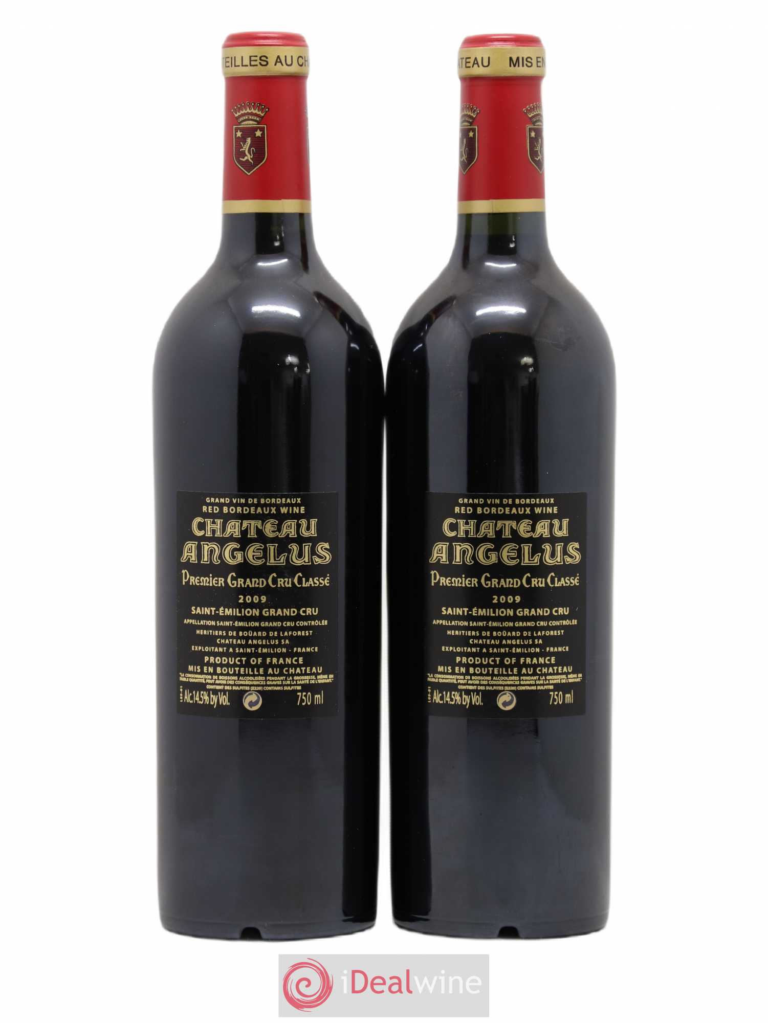 Château Angélus 1er Grand Cru Classé A 2009 - Lot de 2 bouteilles - 1