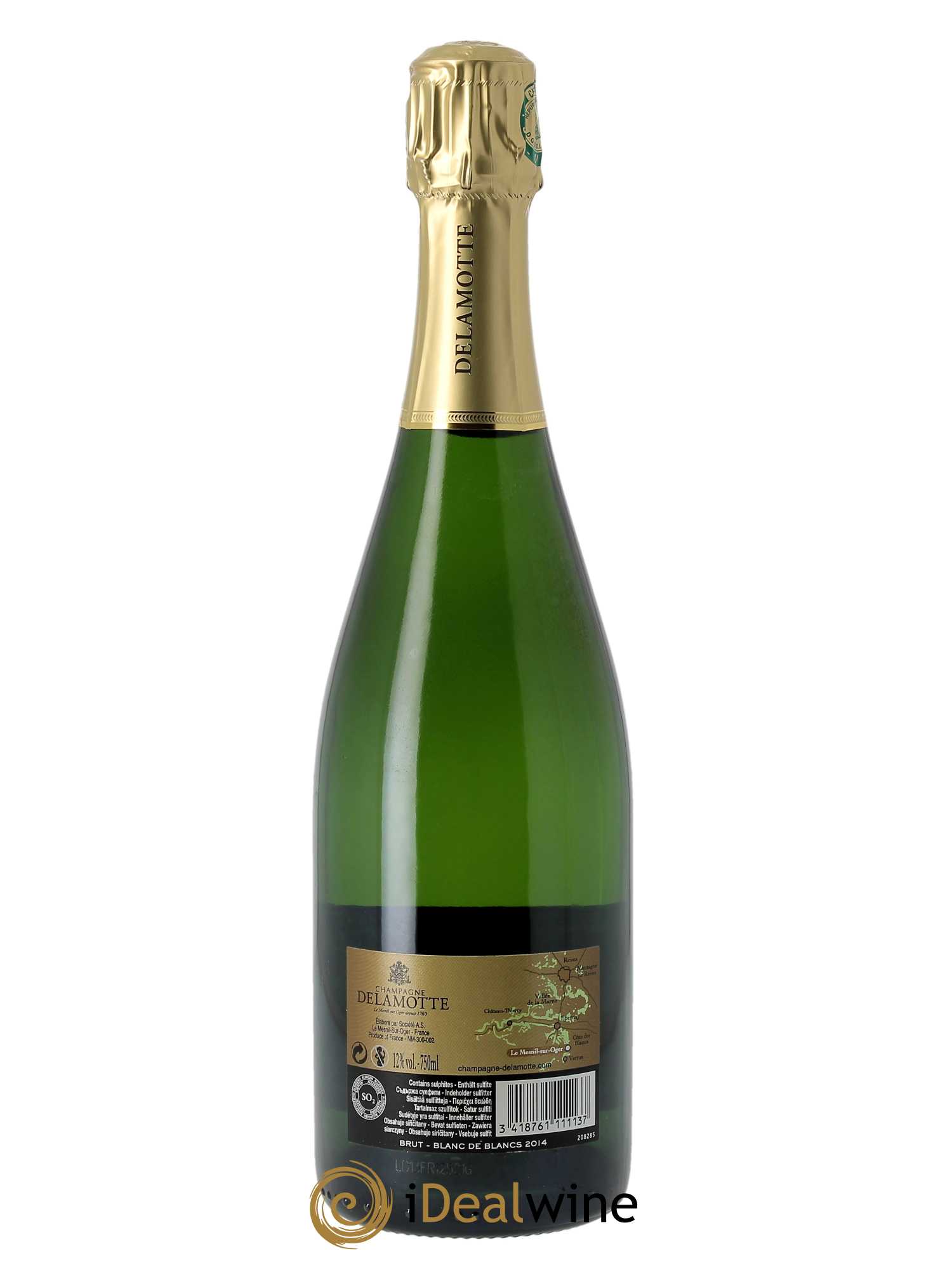 Millésimé Blanc de Blancs Brut Delamotte 2014 - Lot de 1 bouteille - 1