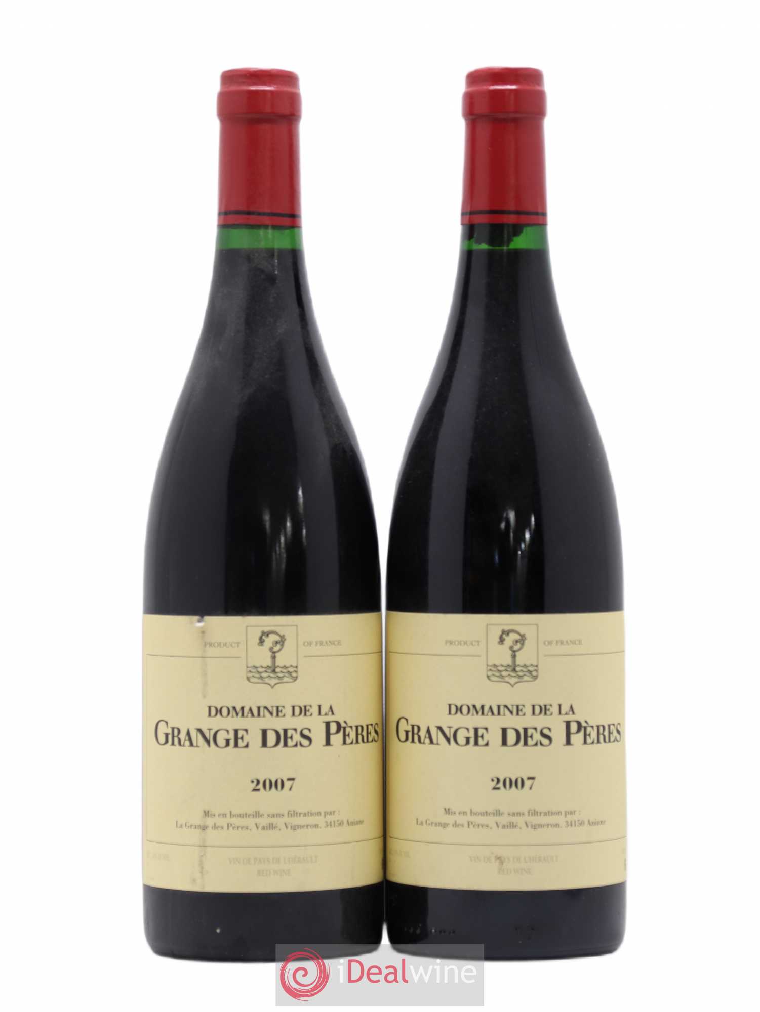 Pays d'Hérault Grange des Pères Laurent Vaillé 2007 - Lot de 2 bouteilles - 0