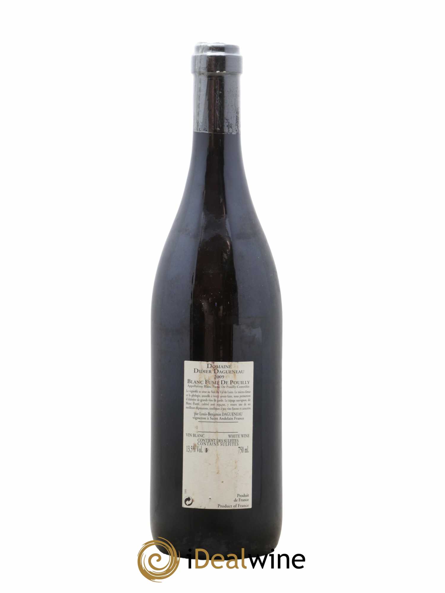 Vin de France (anciennement Pouilly-Fumé) Buisson Renard Dagueneau (Domaine Didier - Louis-Benjamin) 2009 - Lot de 1 bouteille - 1