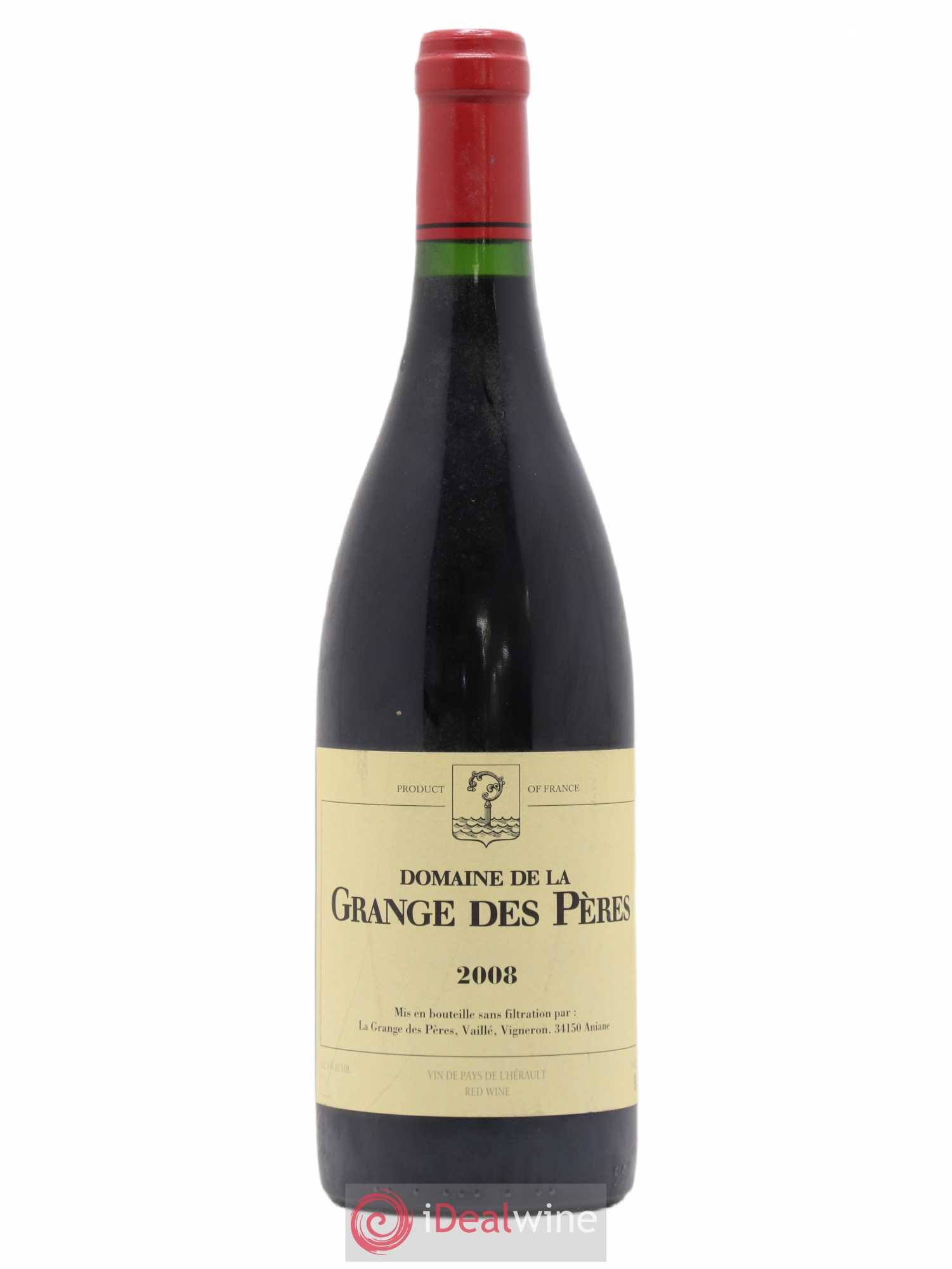 Pays d'Hérault Grange des Pères Laurent Vaillé 2008 - Lot de 1 bouteille - 0