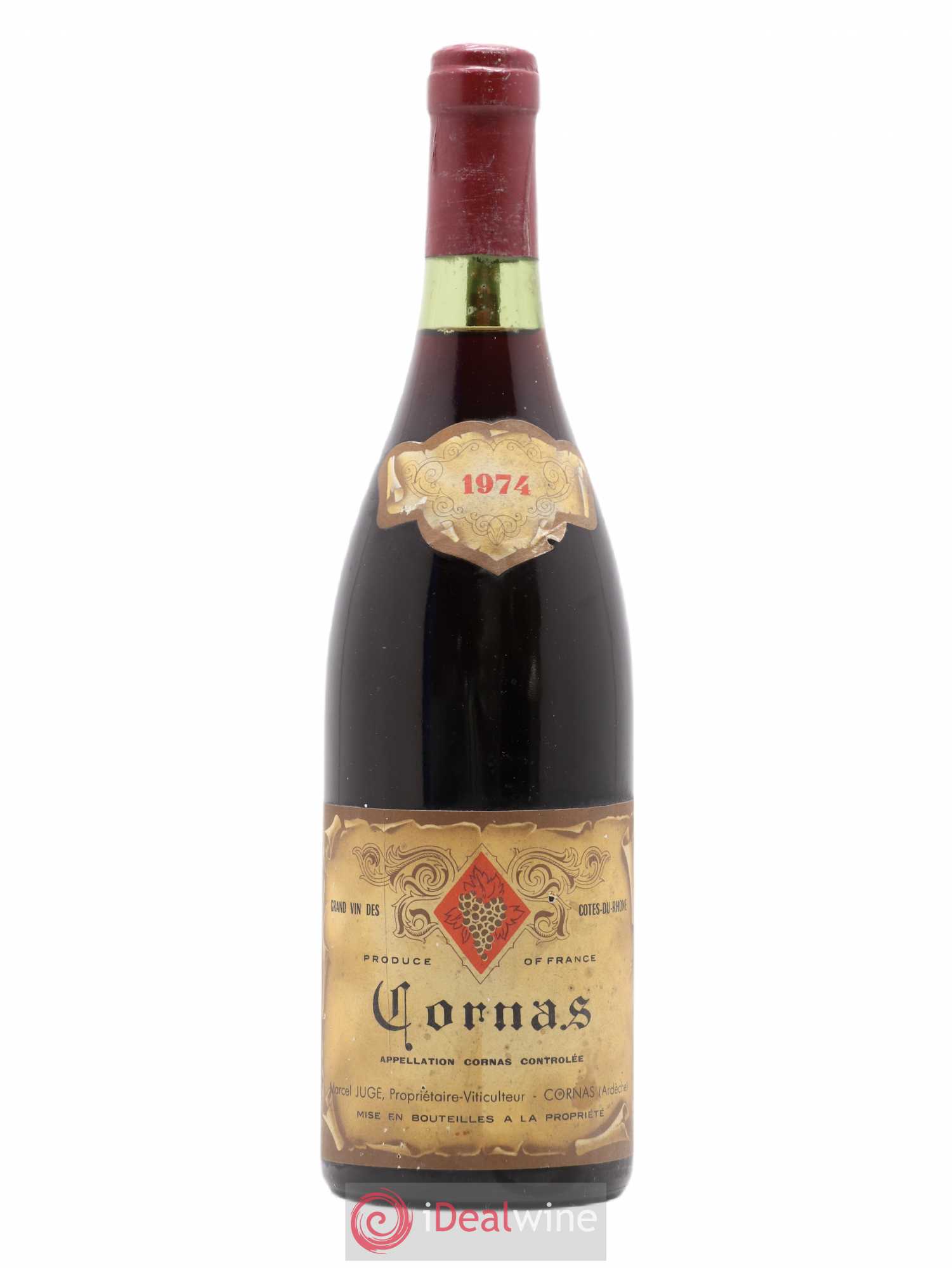 Cornas Marcel Juge 1974 - Lot de 1 bouteille - 0