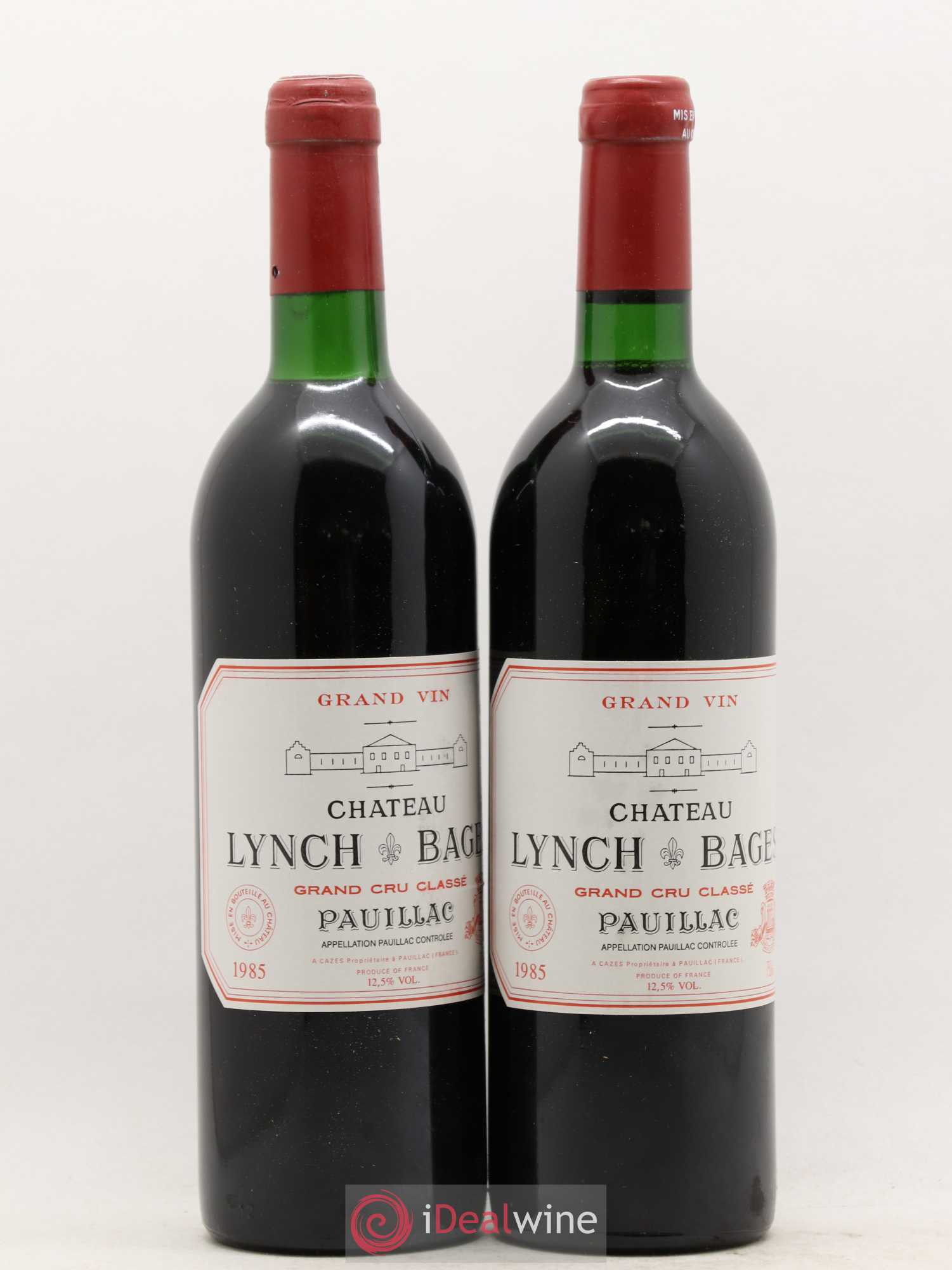 Château Lynch Bages 5ème Grand Cru Classé 1985 - Lot de 2 bouteilles - 1