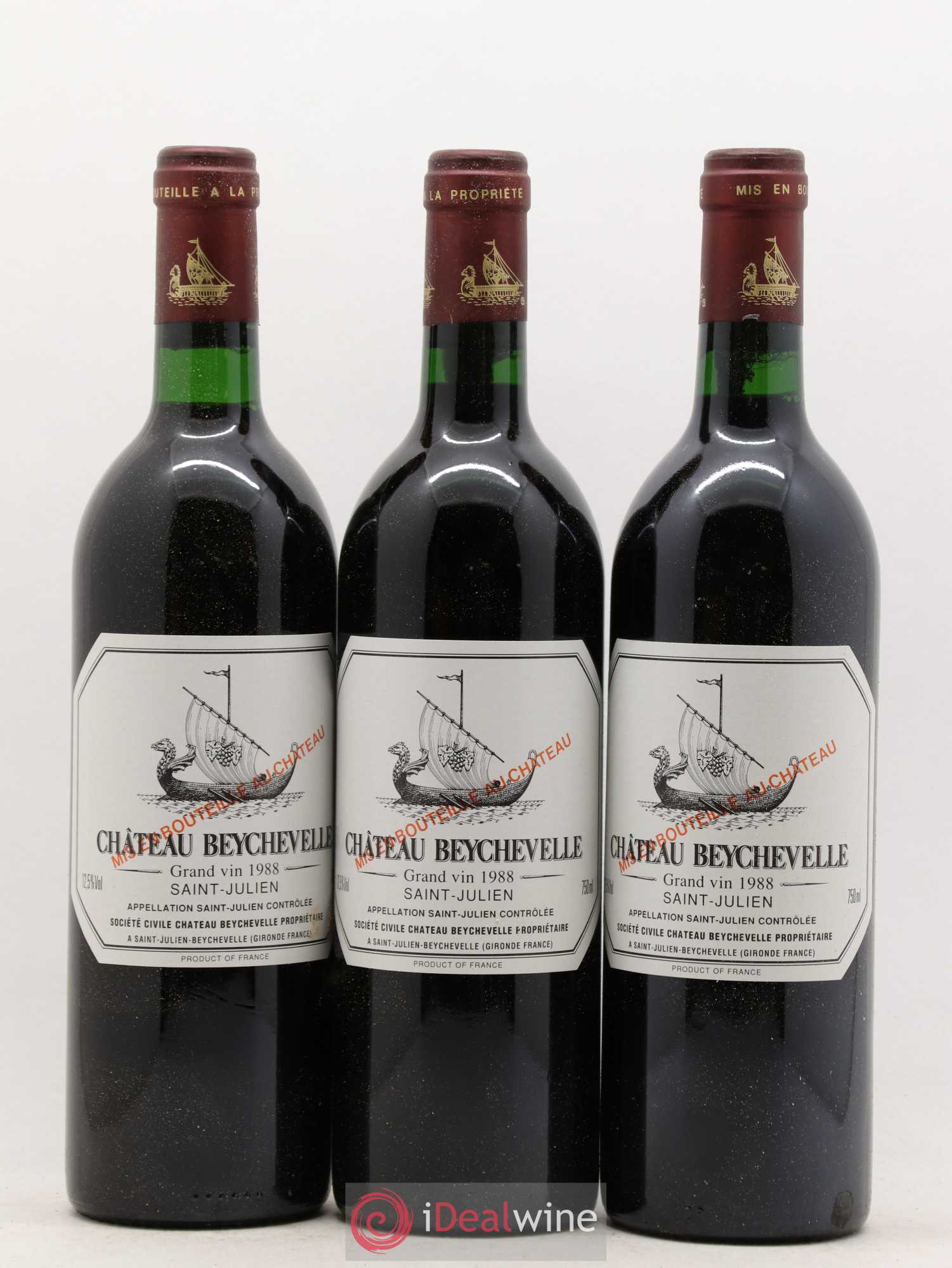 Château Beychevelle 4ème Grand Cru Classé 1988 - Lot de 12 bouteilles - 1