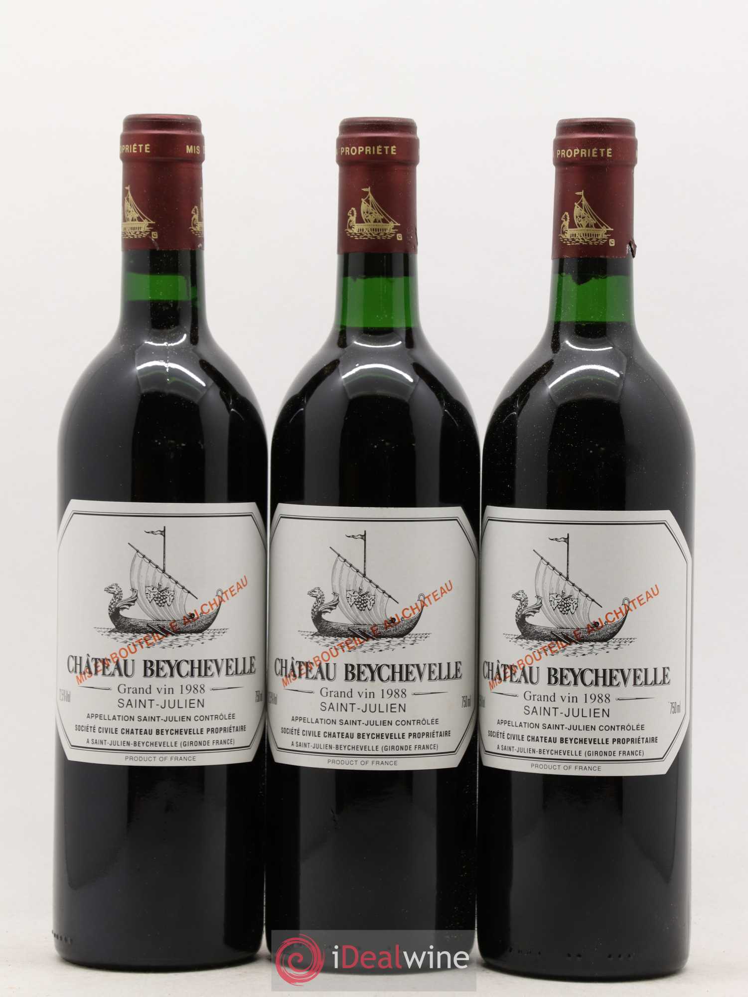 Château Beychevelle 4ème Grand Cru Classé 1988 - Lot de 12 bouteilles - 3