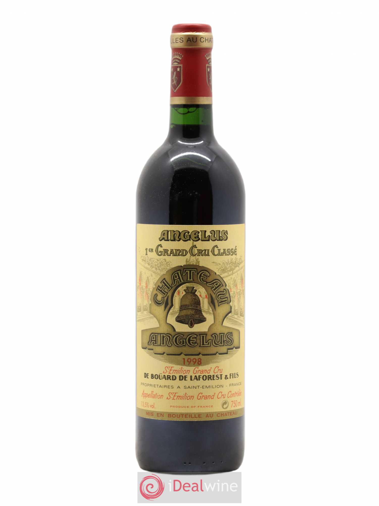 Château Angélus 1er Grand Cru Classé A 1998 - Lot de 1 bouteille - 0