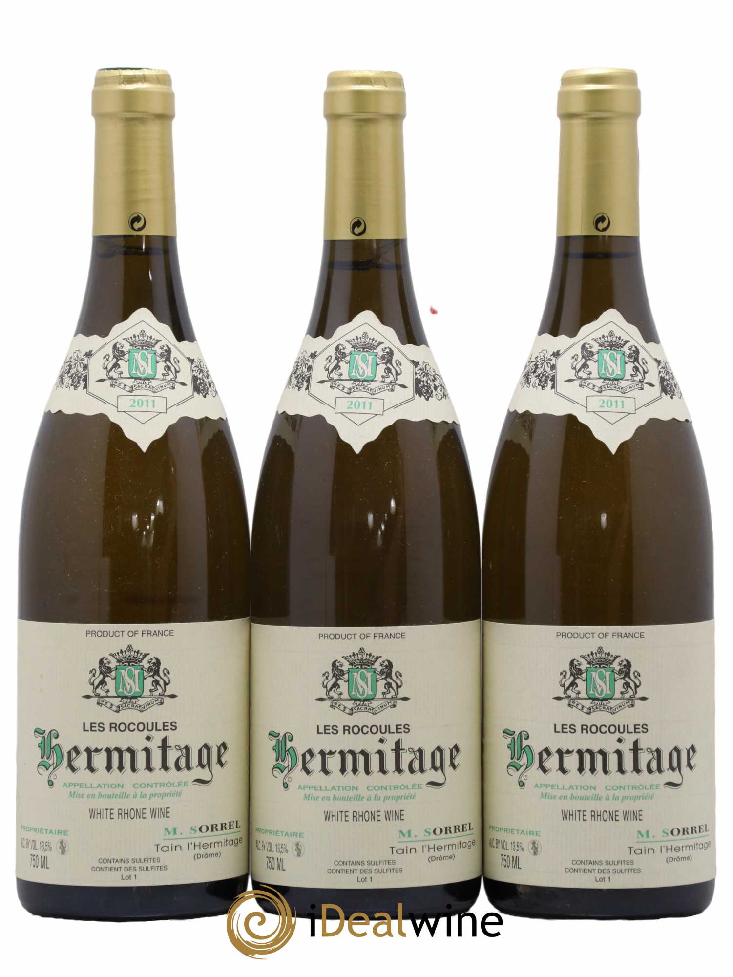Hermitage Les Rocoules Marc Sorrel 2011 - Lot de 3 bouteilles - 0