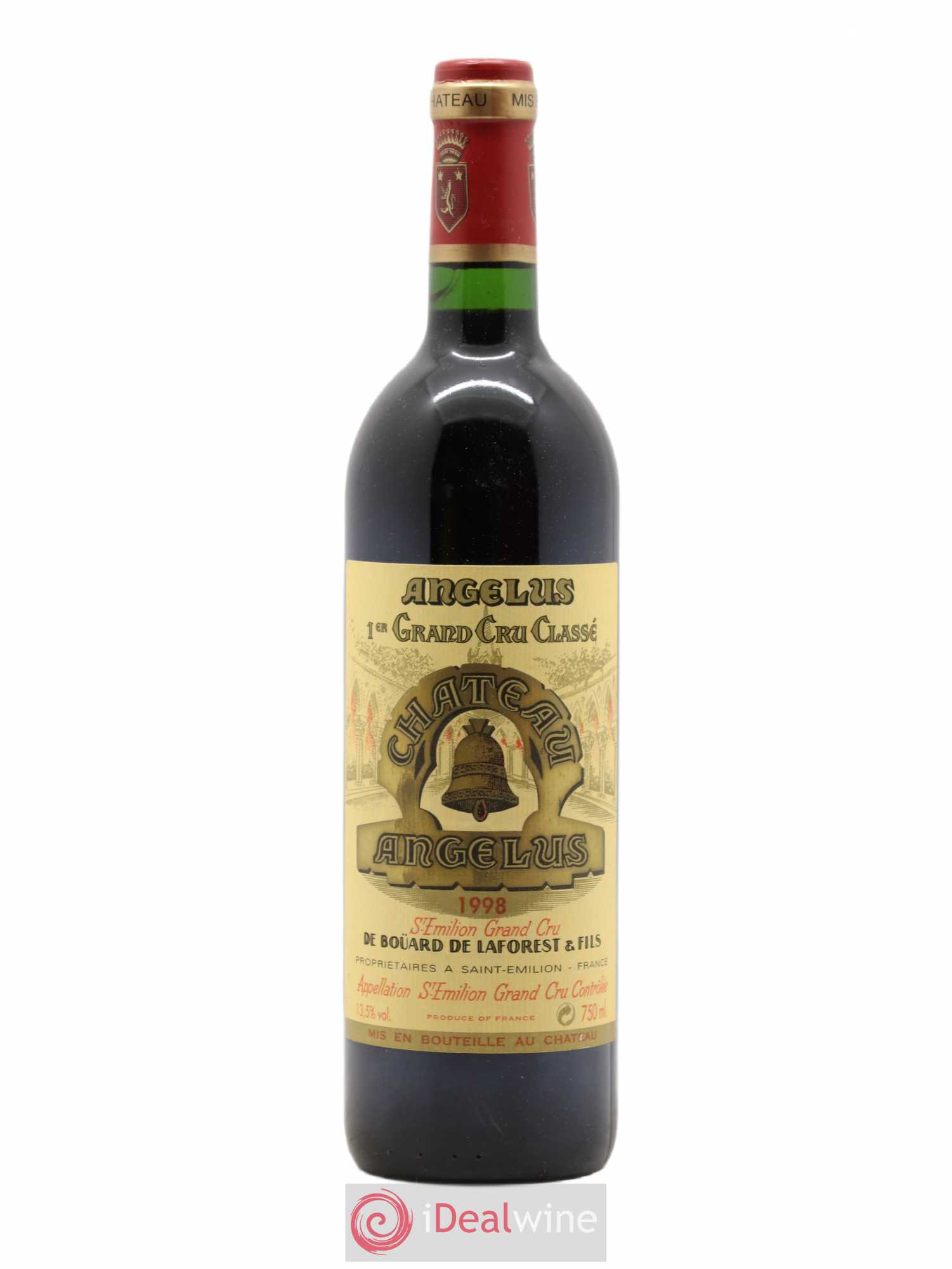 Château Angélus 1er Grand Cru Classé A 1998 - Lot de 1 bouteille - 0