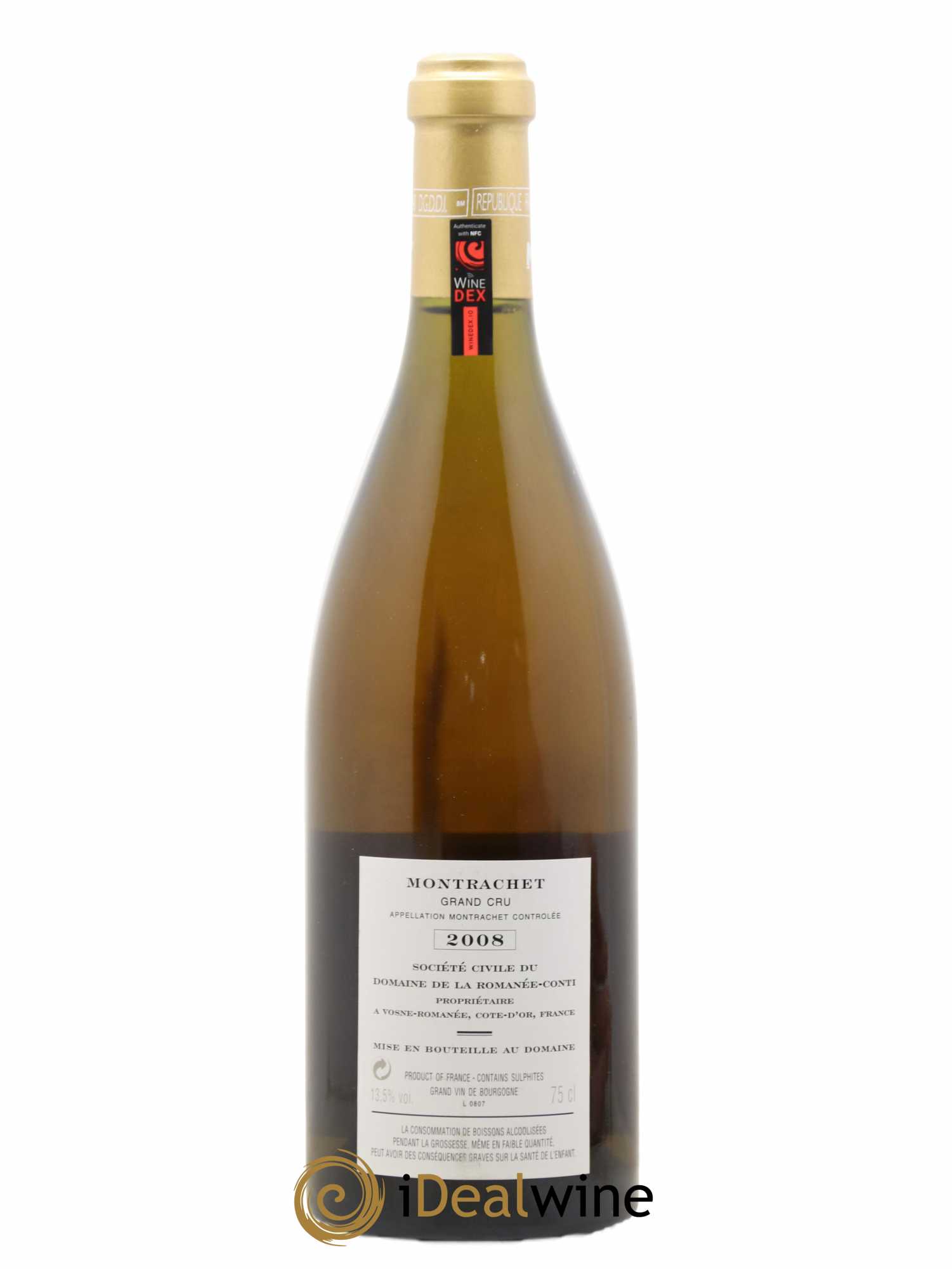 Montrachet Grand Cru Domaine de la Romanée-Conti 2008 - Lot de 1 bouteille - 1