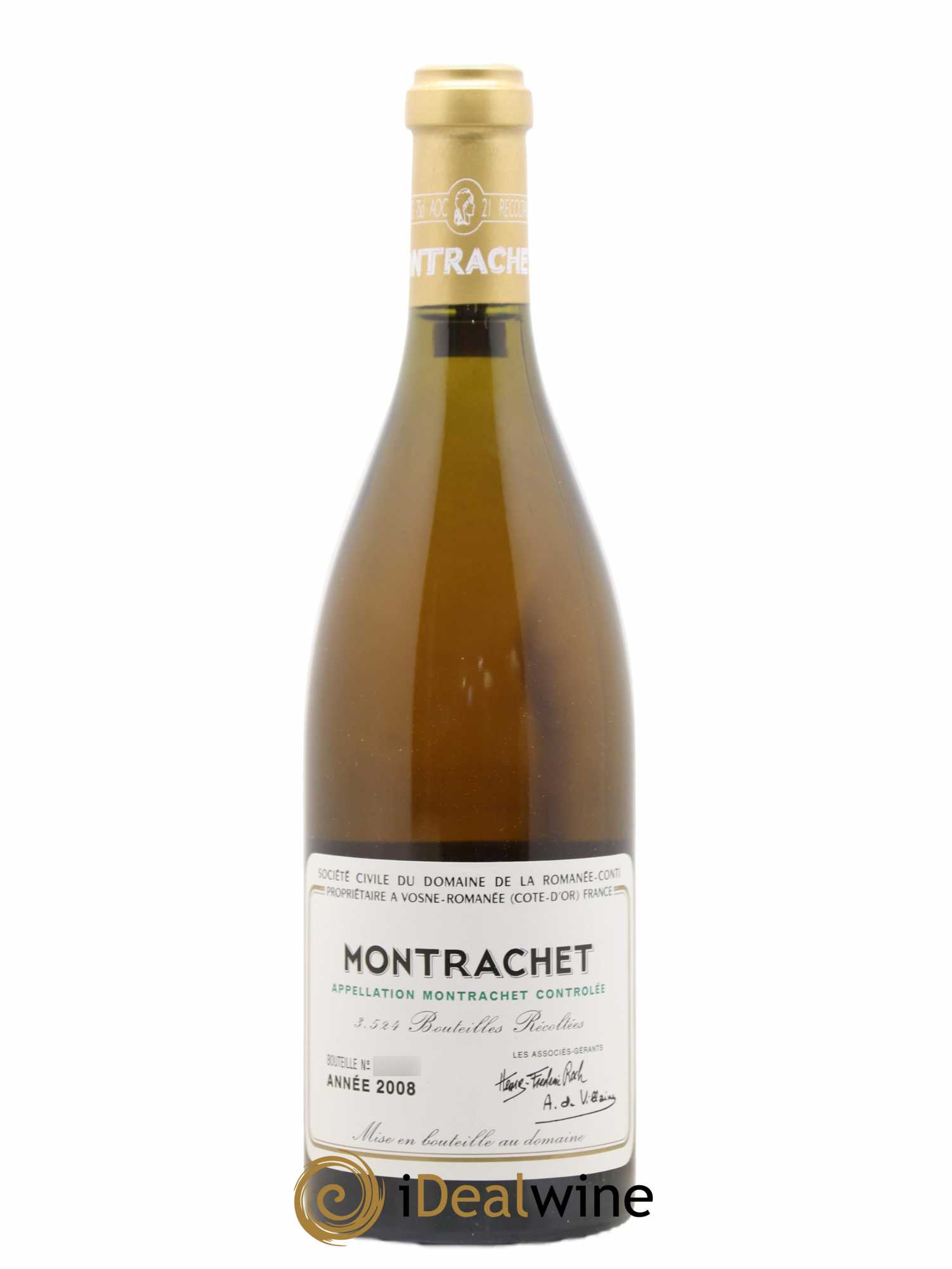 Montrachet Grand Cru Domaine de la Romanée-Conti 2008 - Lot de 1 bouteille - 0